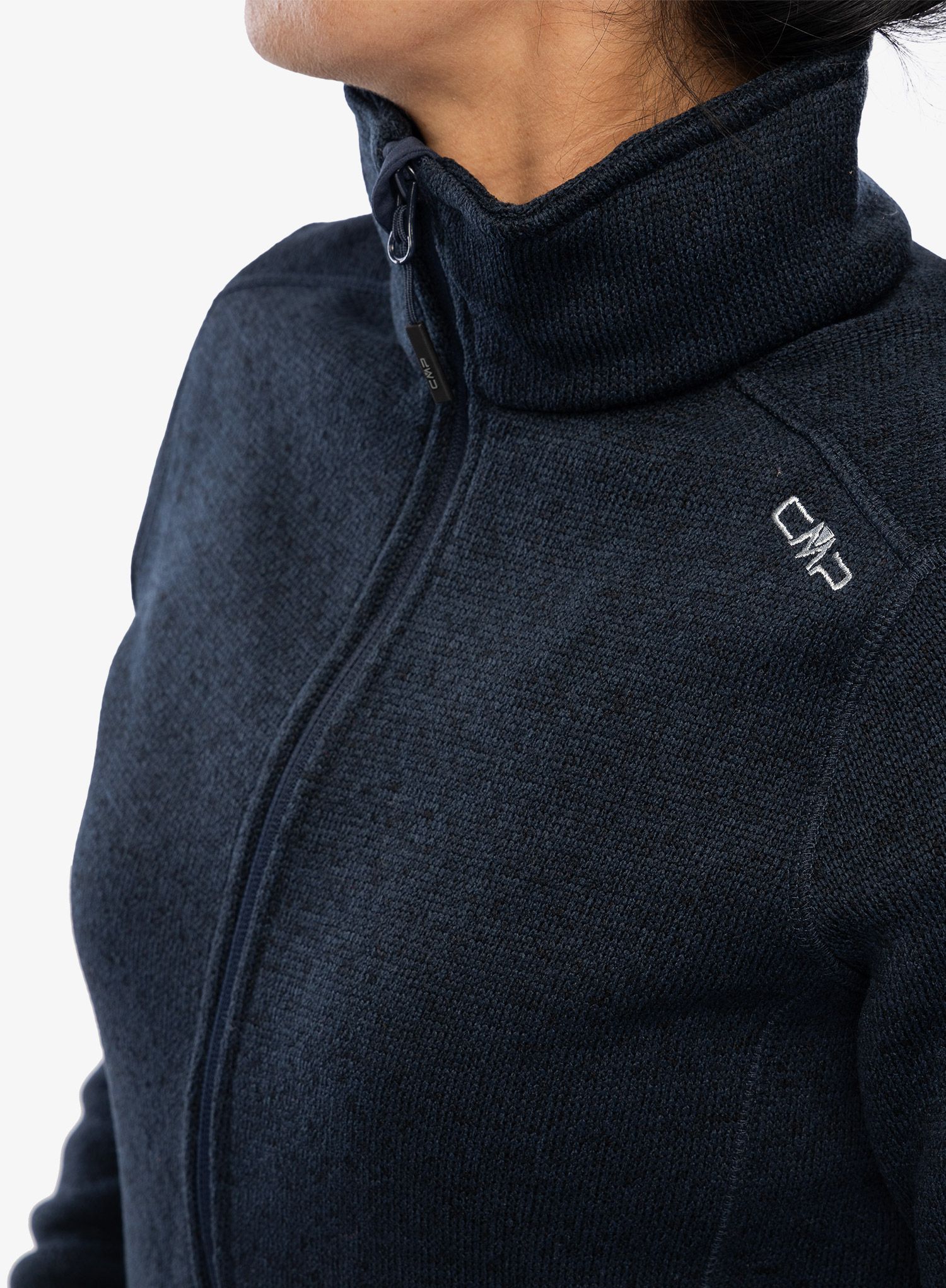 Ženski flis CMP Haze Jacket Knitted - b.blue