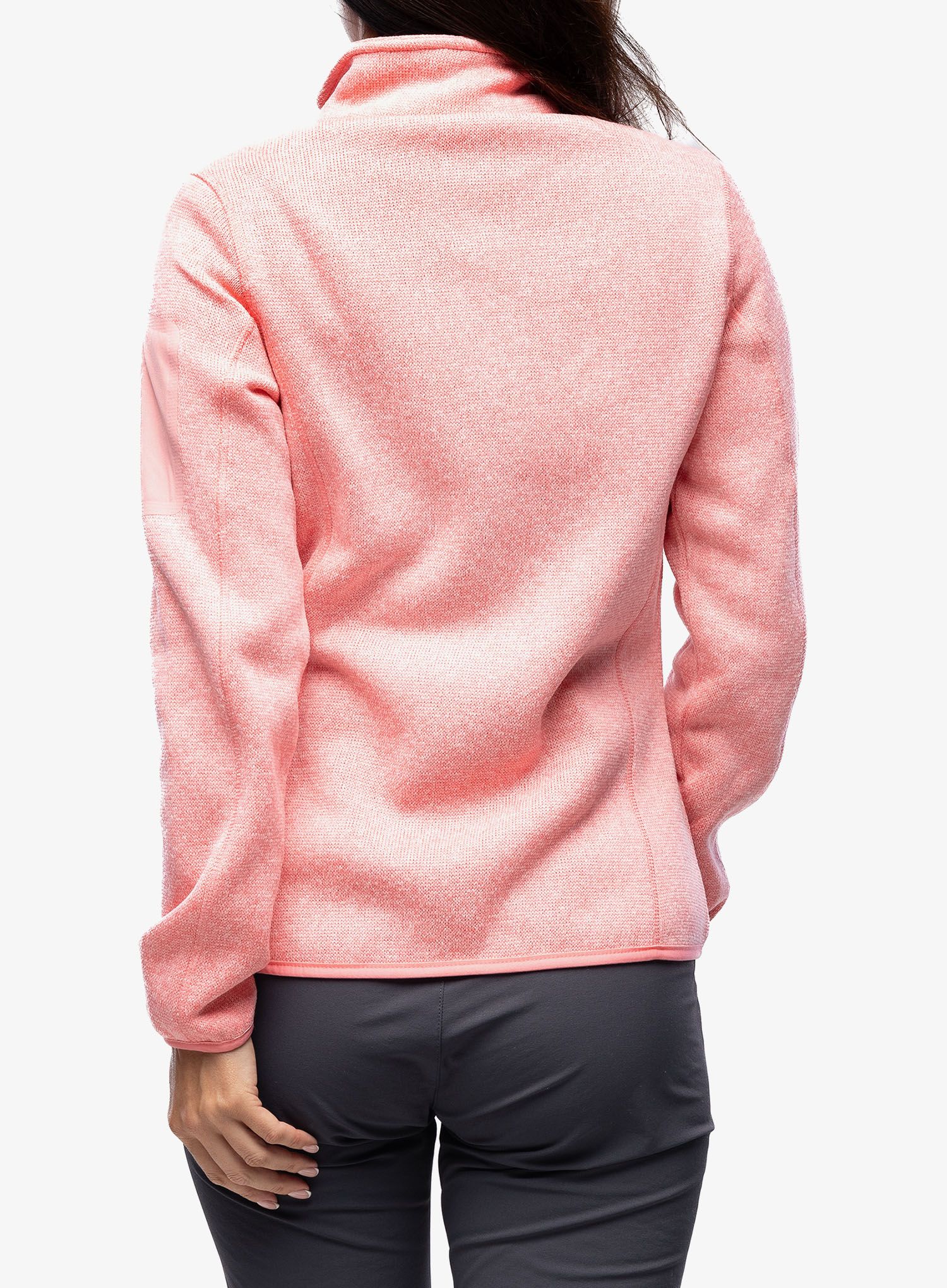 Ženski flis CMP Haze Jacket Knitted - pesca/gesso