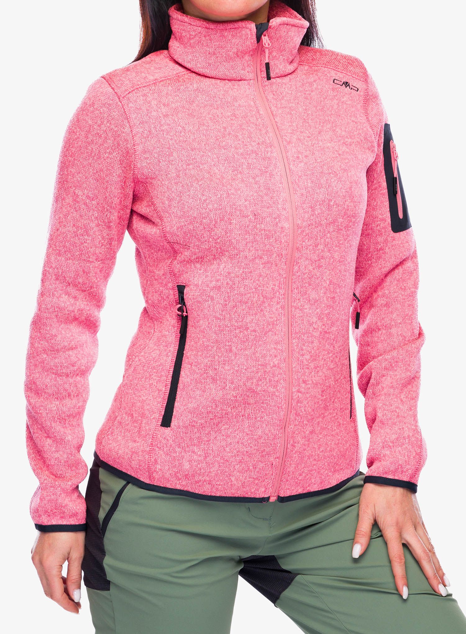 Ženski flis CMP Haze Jacket - orchidea/lotus