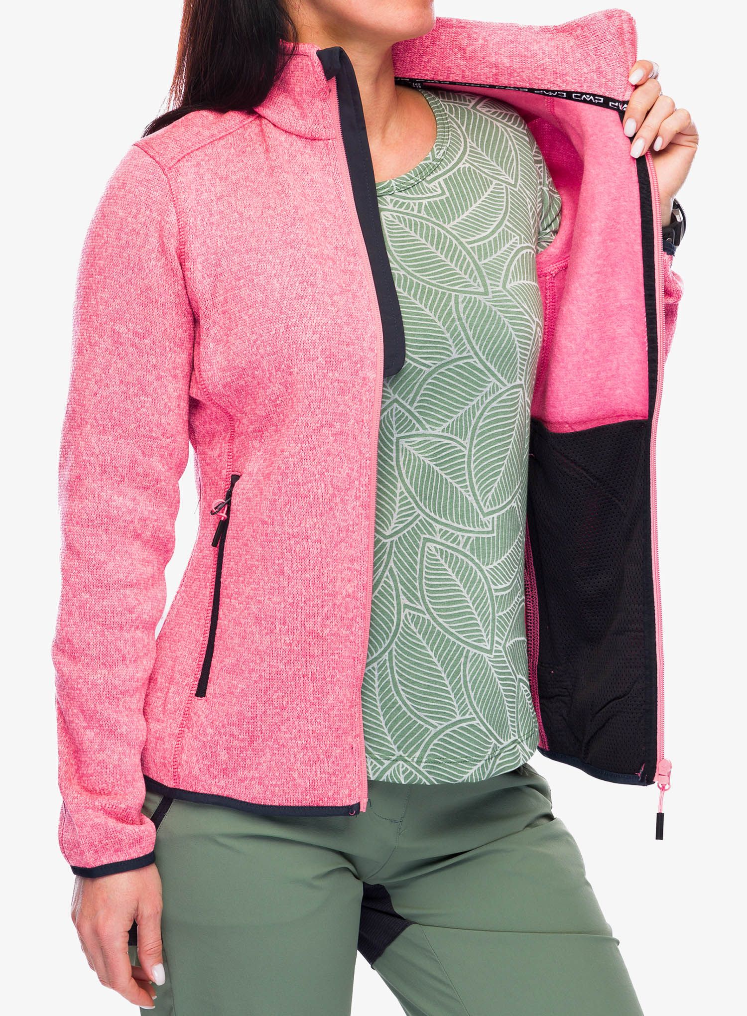 Ženski flis CMP Haze Jacket - orchidea/lotus