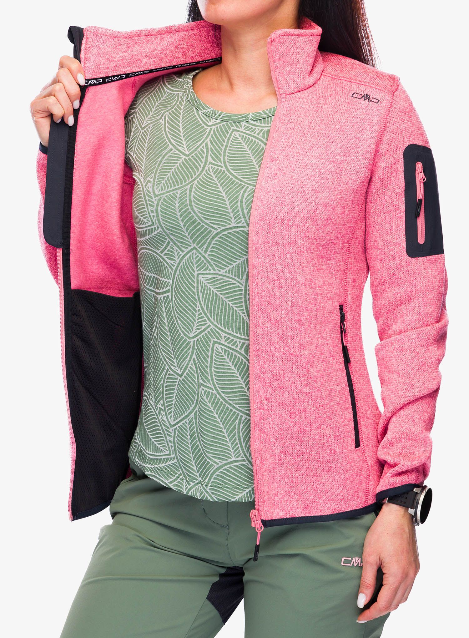 Ženski flis CMP Haze Jacket - orchidea/lotus
