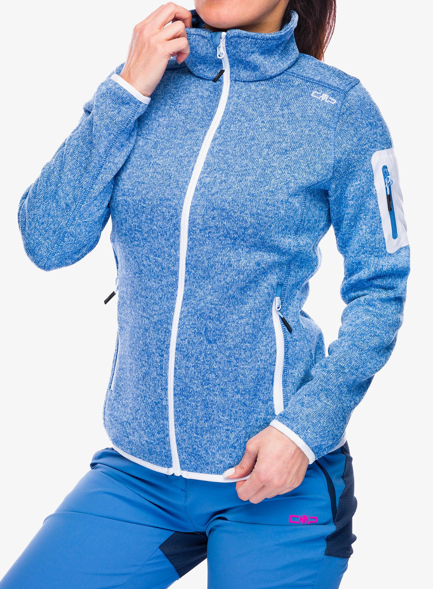 Ženski flis CMP Haze Jacket - provenza/sky