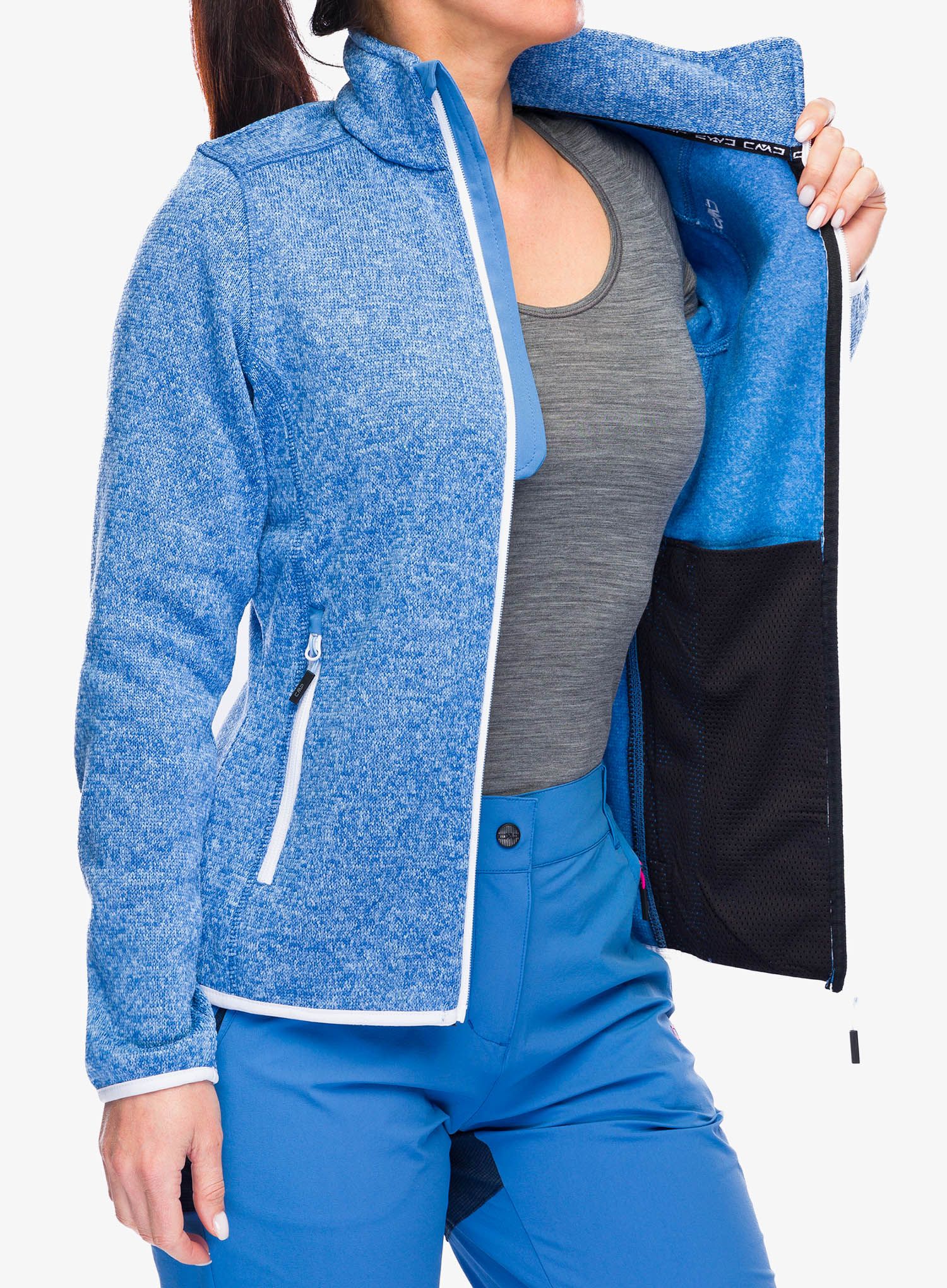Ženski flis CMP Haze Jacket - provenza/sky