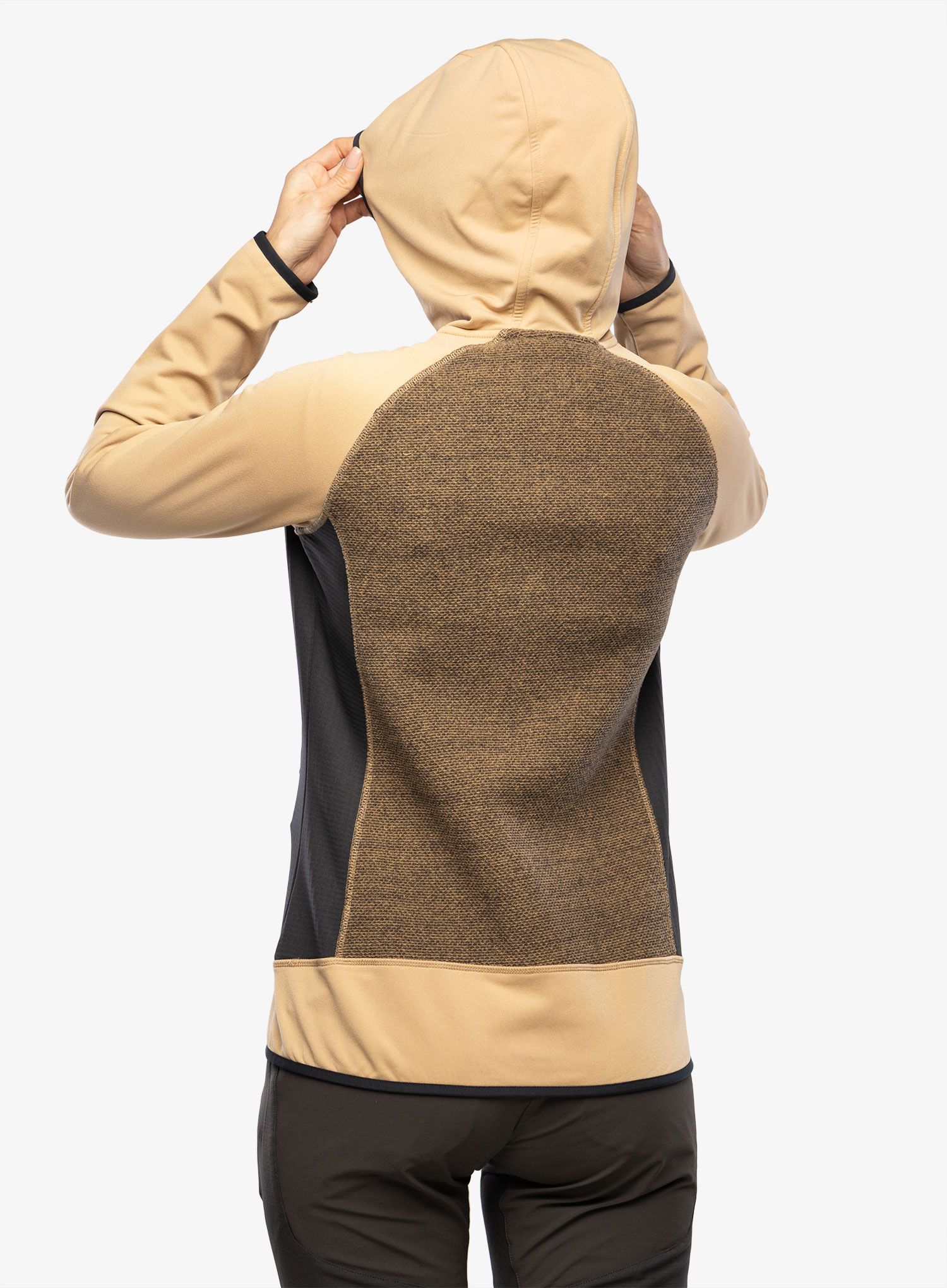 Ženski flis CMP Jacket Fix Hood Ahri - sesamo/antracite