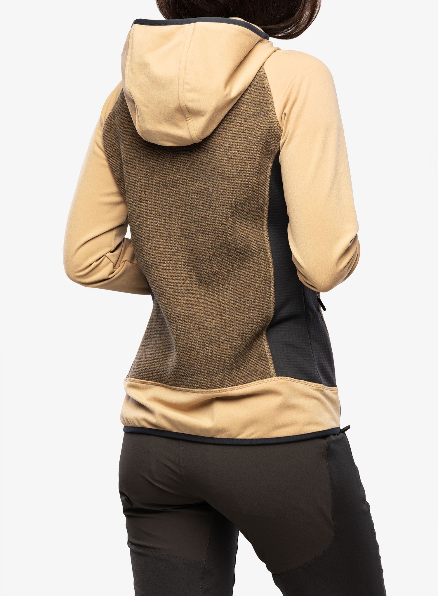 Ženski flis CMP Jacket Fix Hood Ahri - sesamo/antracite