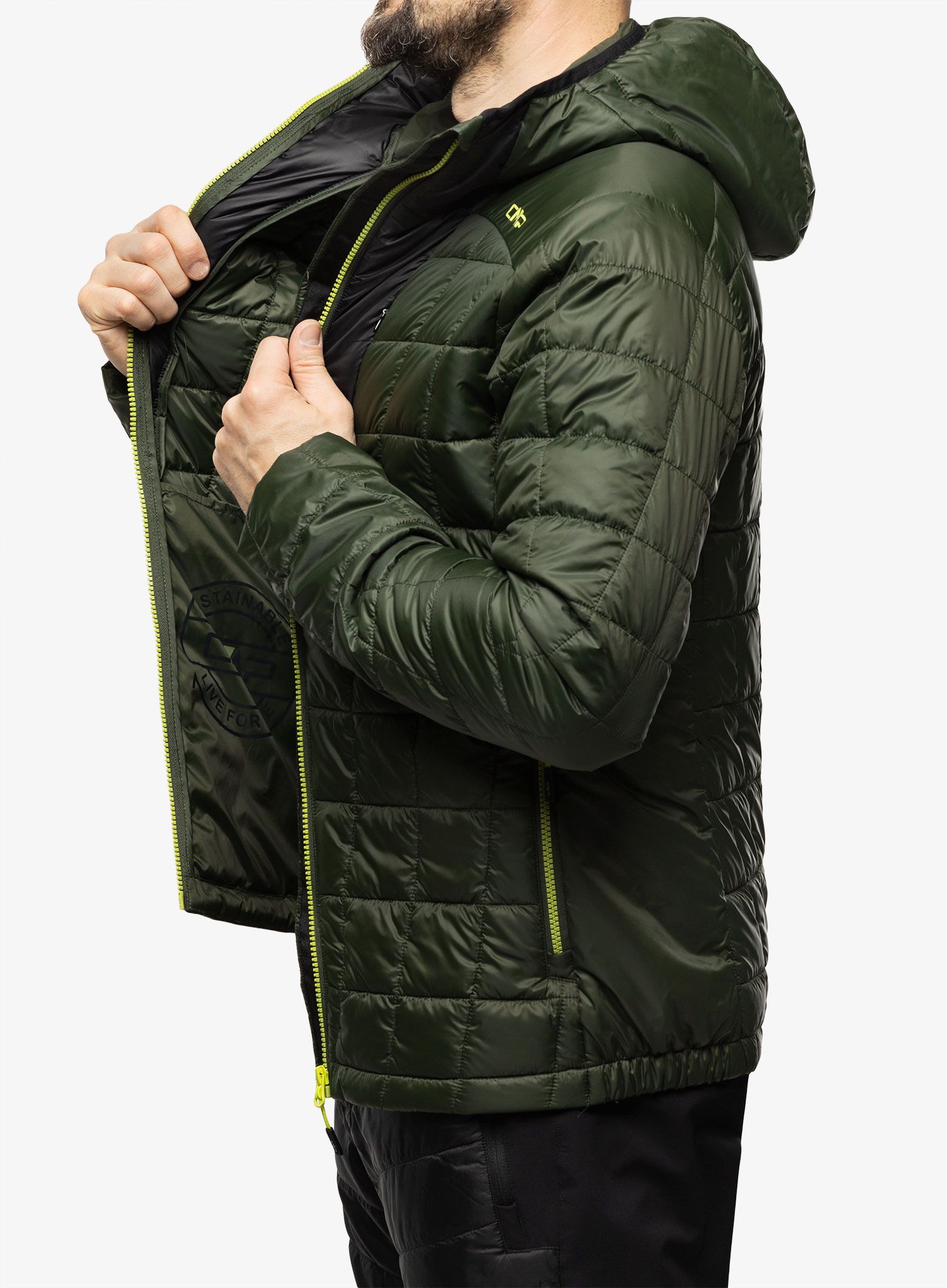 Sintetična jakna CMP Jacket Fix Hood Master - oil green
