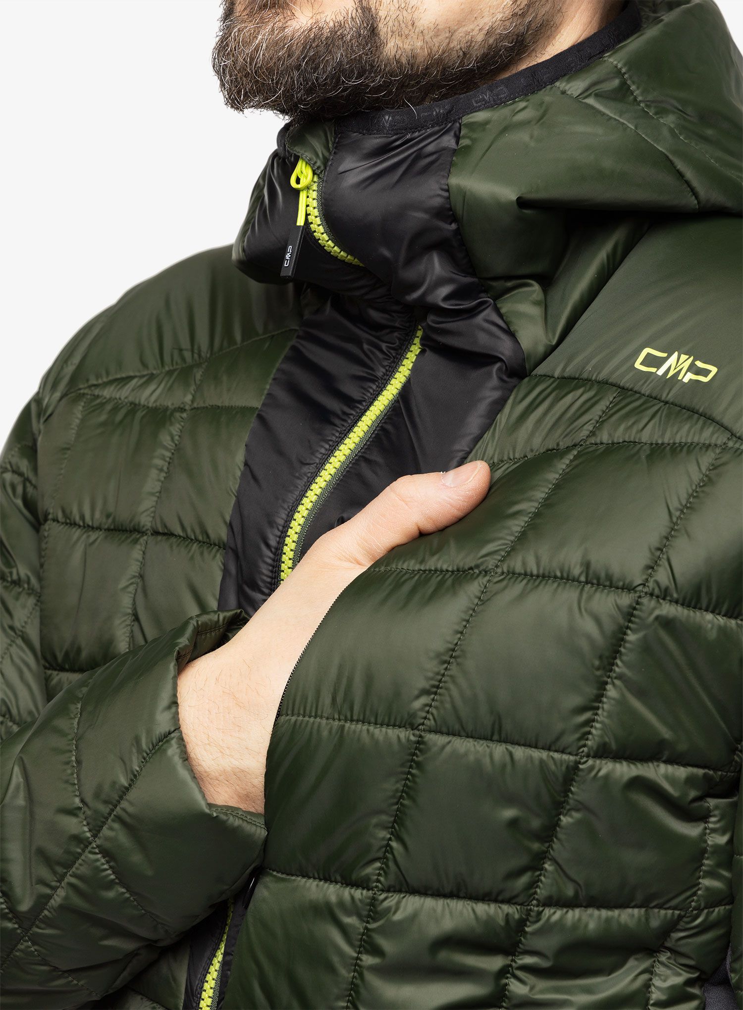 Sintetična jakna CMP Jacket Fix Hood Master - oil green