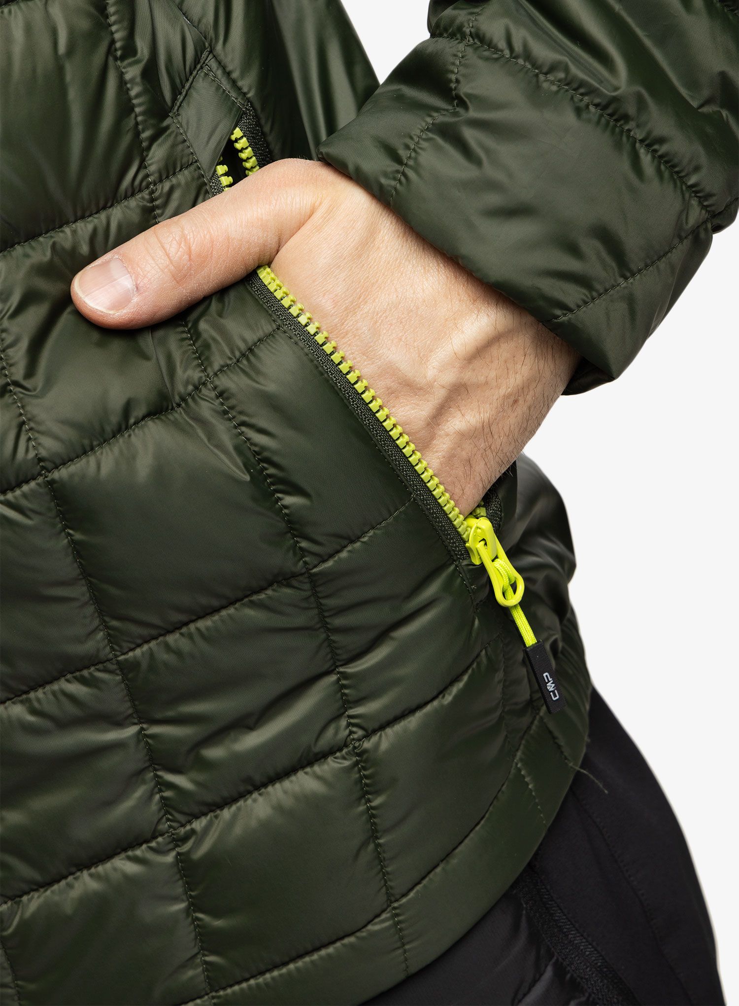 Sintetična jakna CMP Jacket Fix Hood Master - oil green