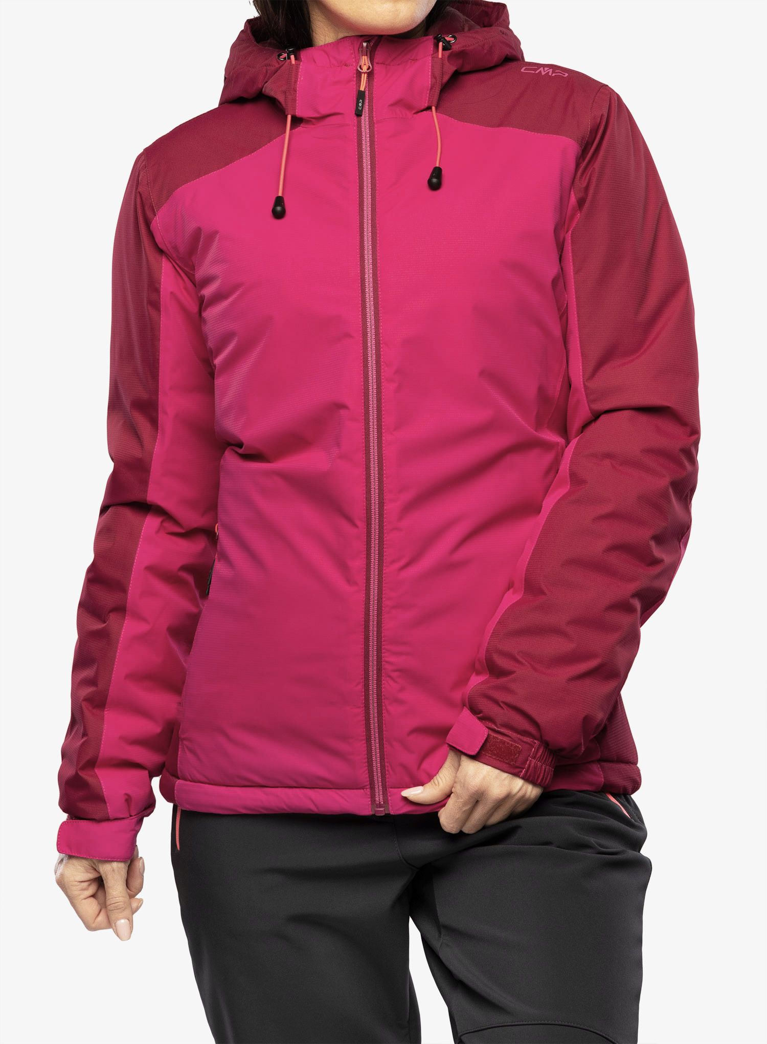 Ženska sintetična jakna CMP Jacket Fix Hood Teemo - fuxia