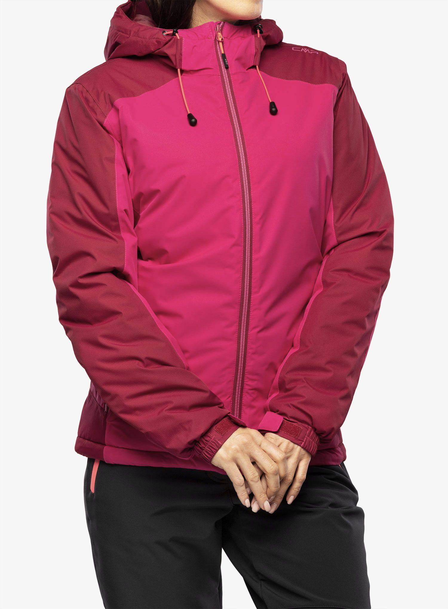Ženska sintetična jakna CMP Jacket Fix Hood Teemo - fuxia