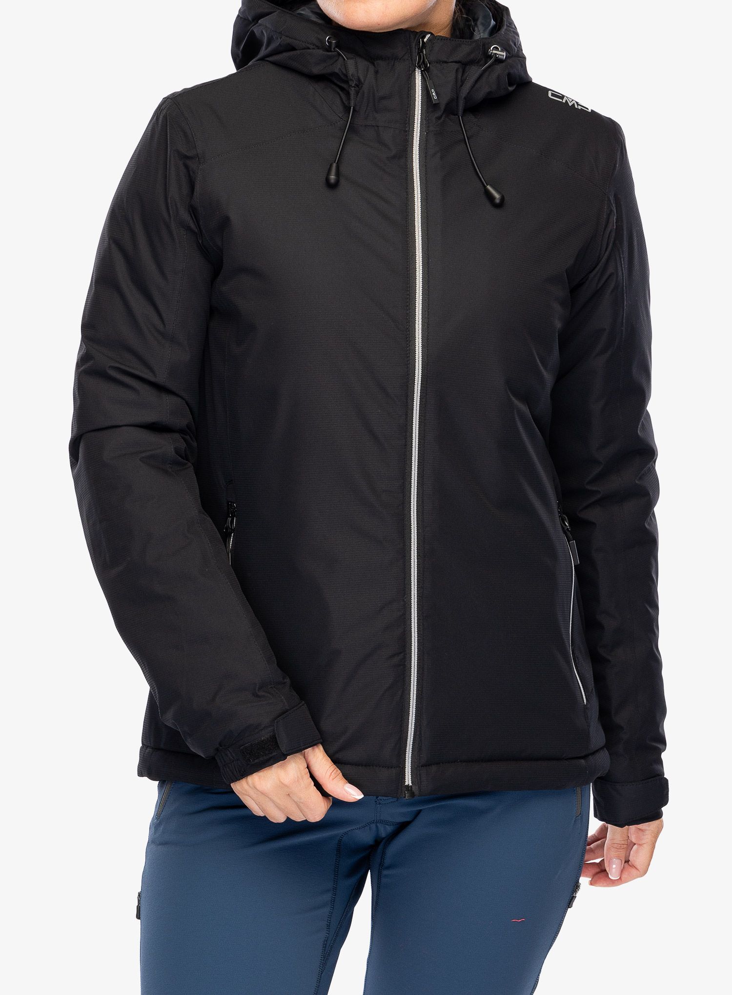 Ženska sintetična jakna CMP Jacket Fix Hood Teemo - nero