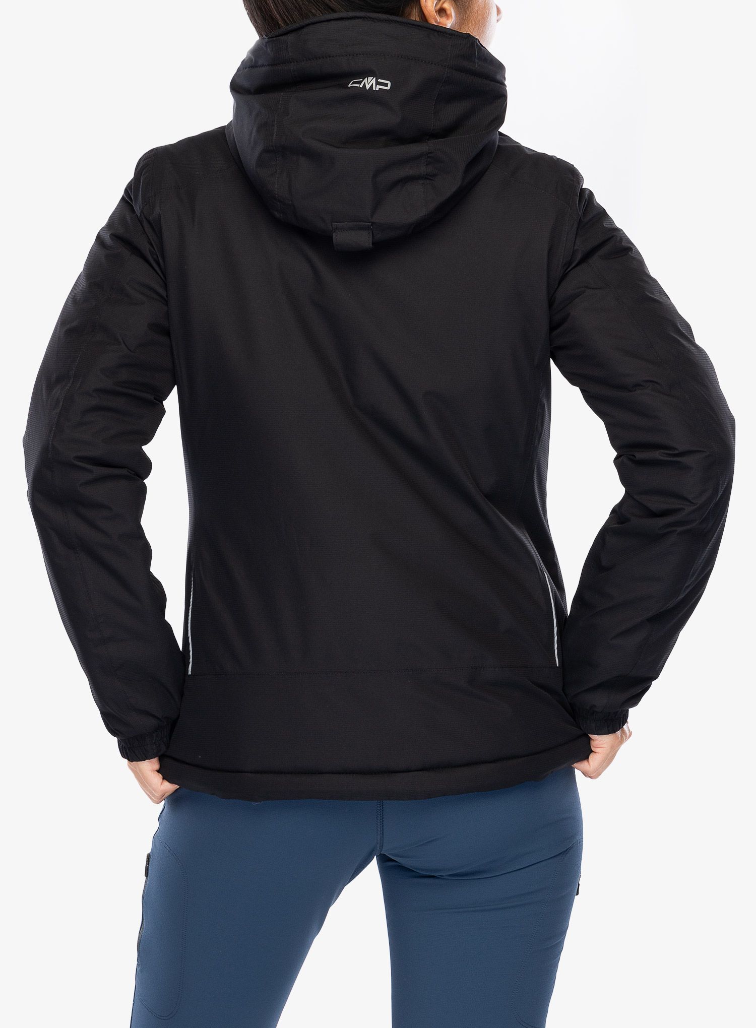 Ženska sintetična jakna CMP Jacket Fix Hood Teemo - nero