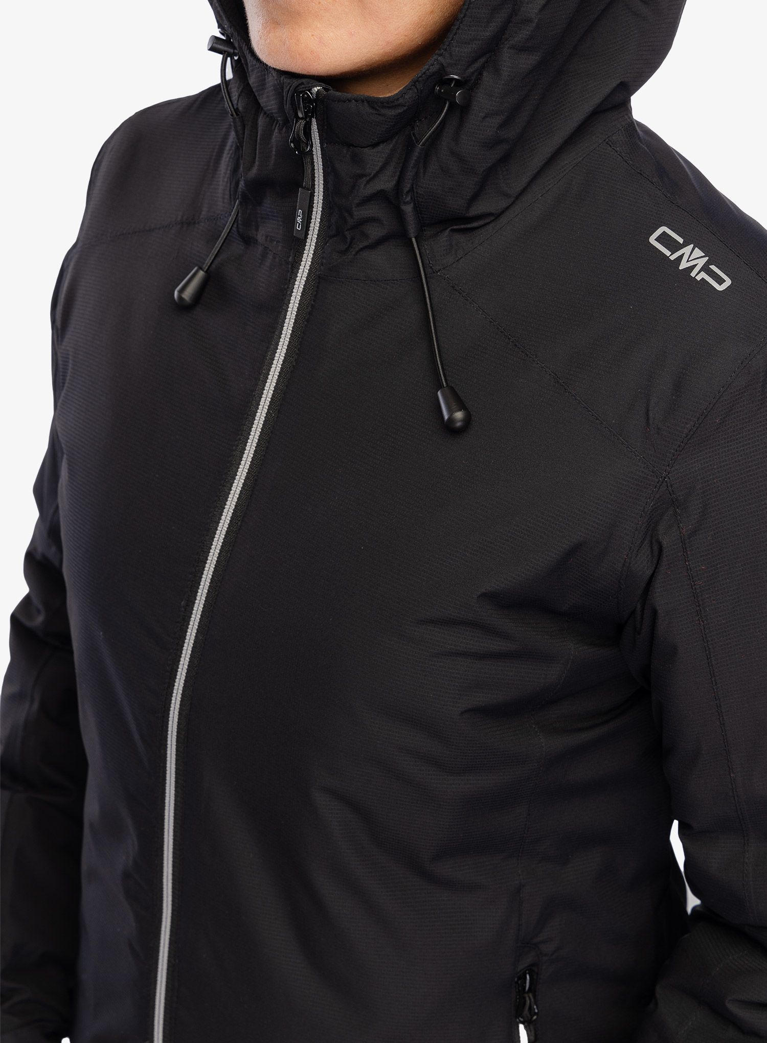 Ženska sintetična jakna CMP Jacket Fix Hood Teemo - nero