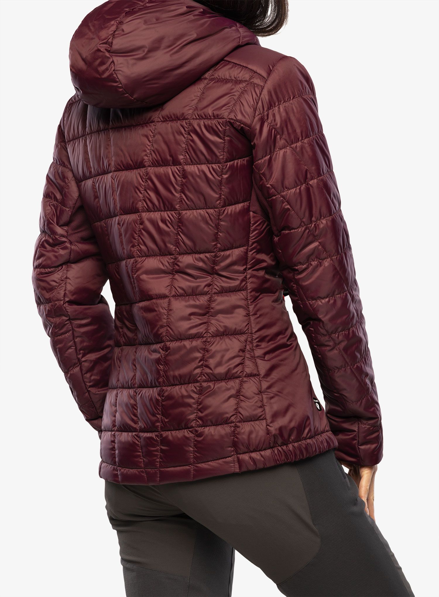 Ženska sintetična jakna CMP Jacket Fix Hood Ziggs - burgundy