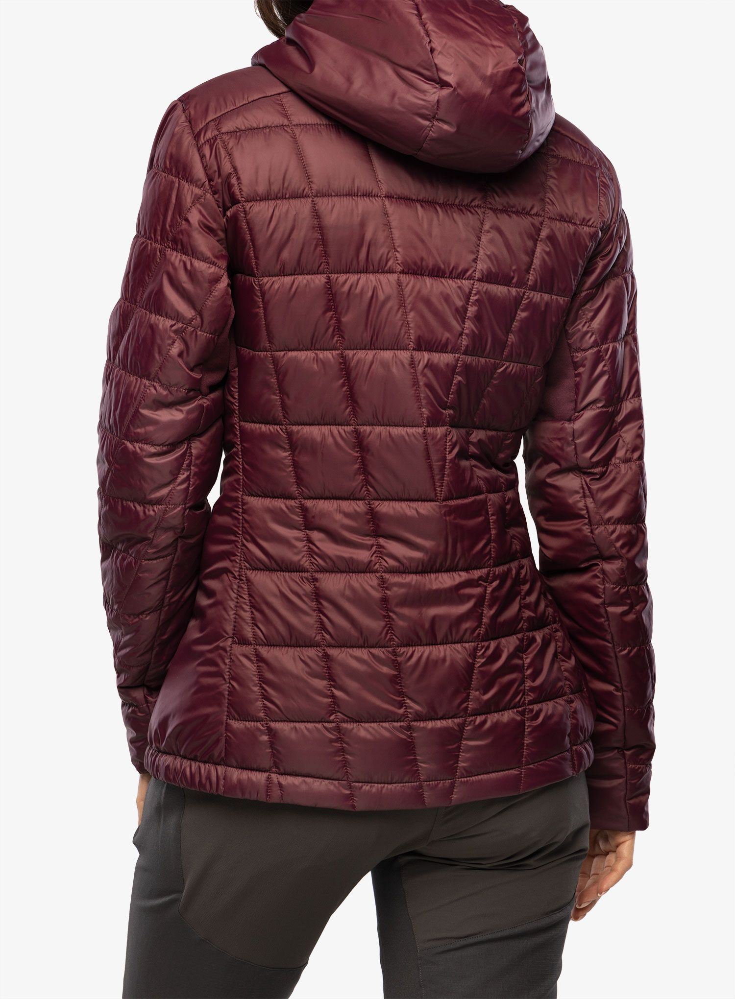 Ženska sintetična jakna CMP Jacket Fix Hood Ziggs - burgundy