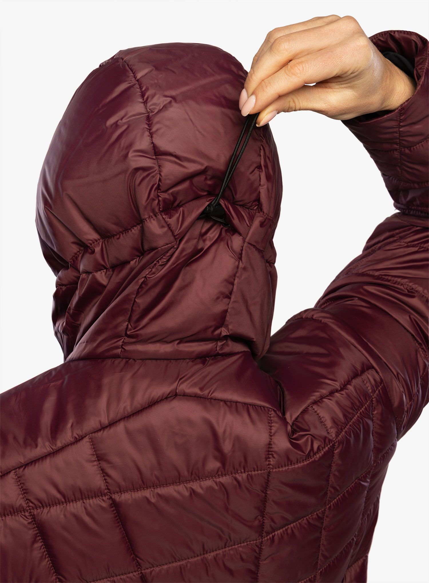 Ženska sintetična jakna CMP Jacket Fix Hood Ziggs - burgundy