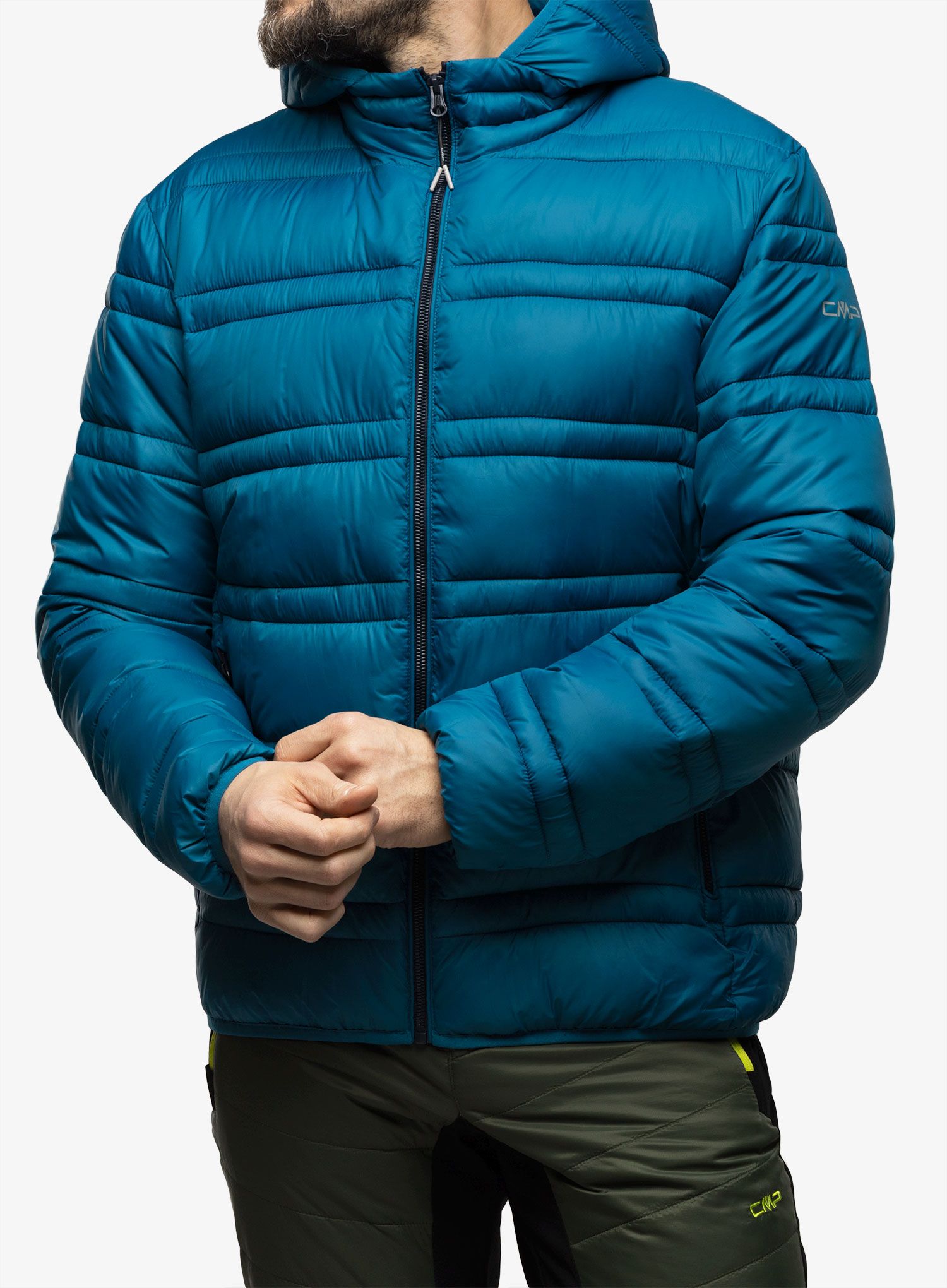 Sintetična jakna CMP Jacket Snaps Hood Tresh - petrol
