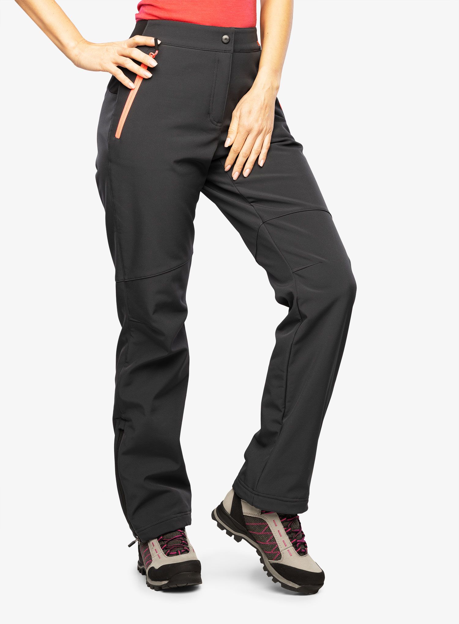 Ženske pohodniške hlače CMP June Long Pant - antracite