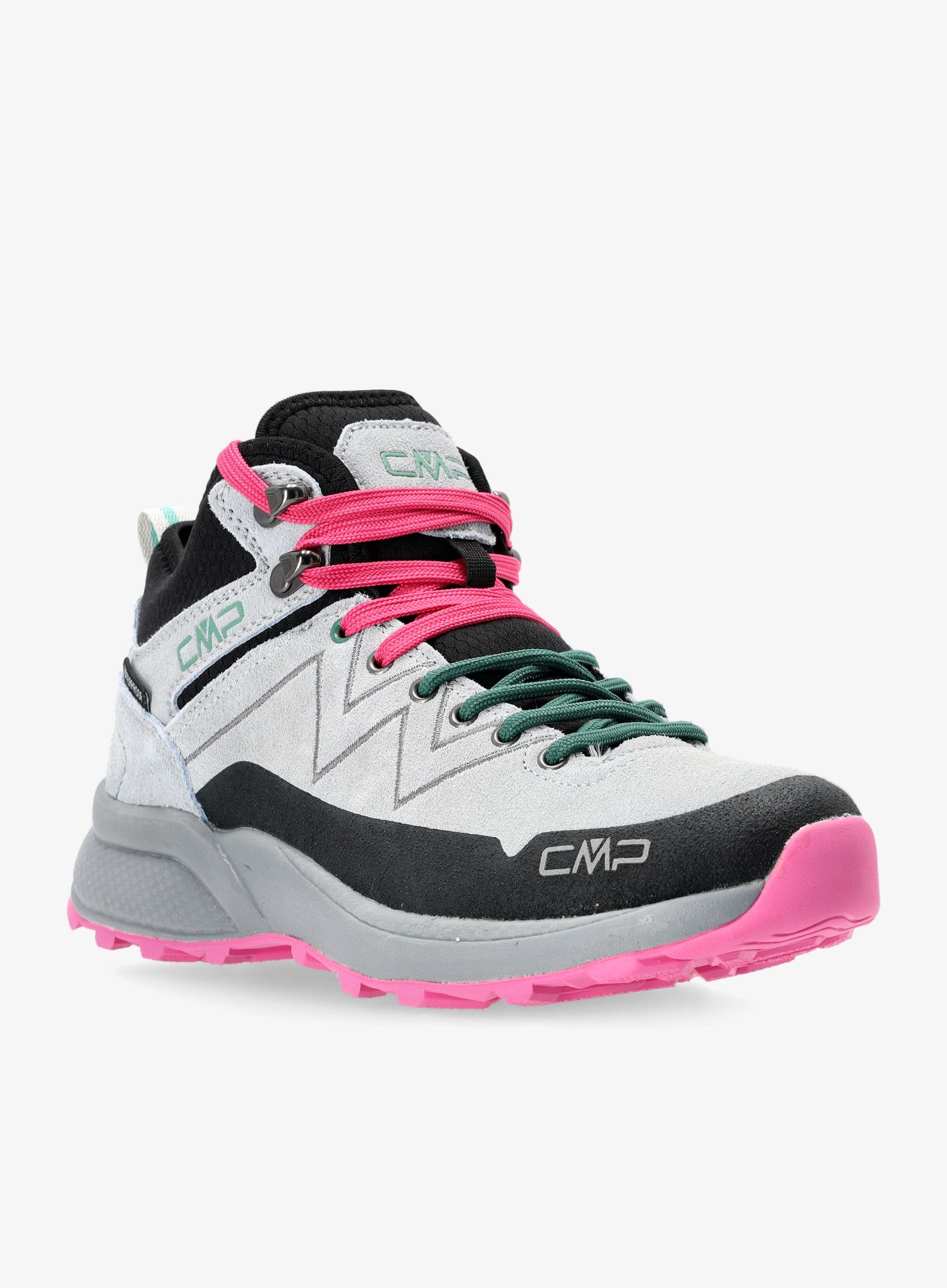 Ženski pohodniški čevlji CMP Kaleepso Mid Hiking Shoe WP - grey/menta