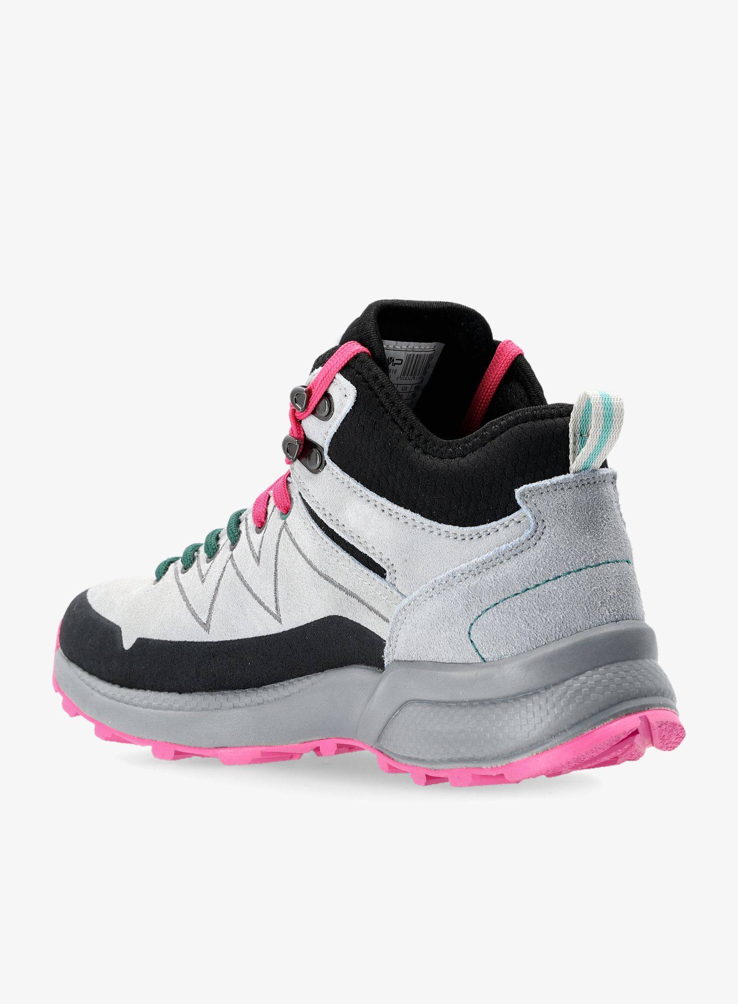 Ženski pohodniški čevlji CMP Kaleepso Mid Hiking Shoe WP - grey/menta