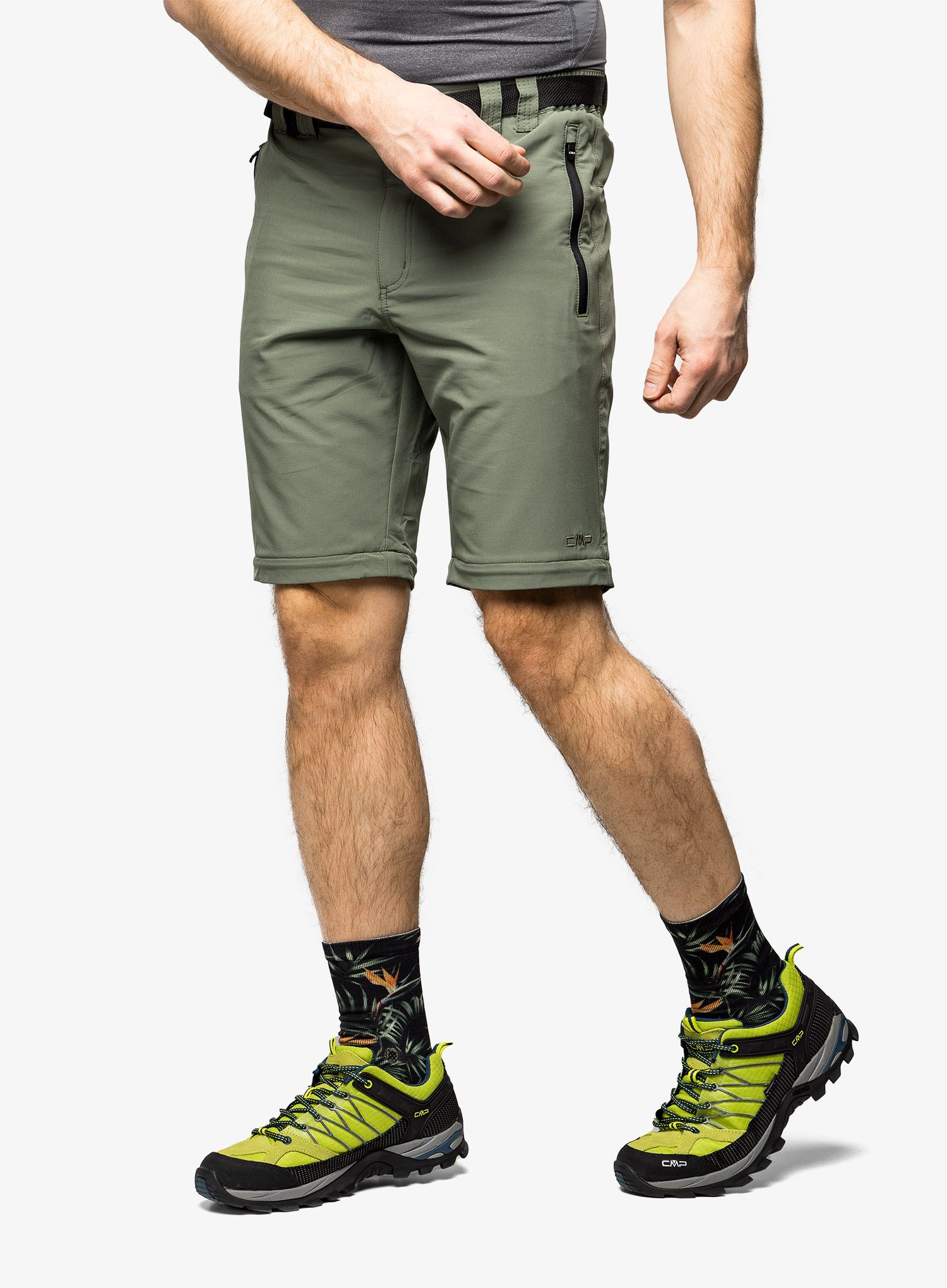 Pohodniške hlače CMP Lario Bermuda Stretch Polyester - torba