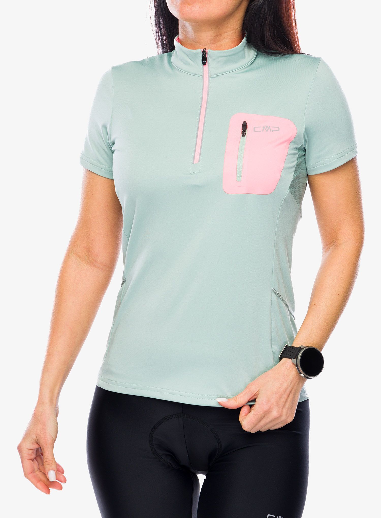 Kolesarska majica ženska CMP Lava T-Shirt Free Bike - jade