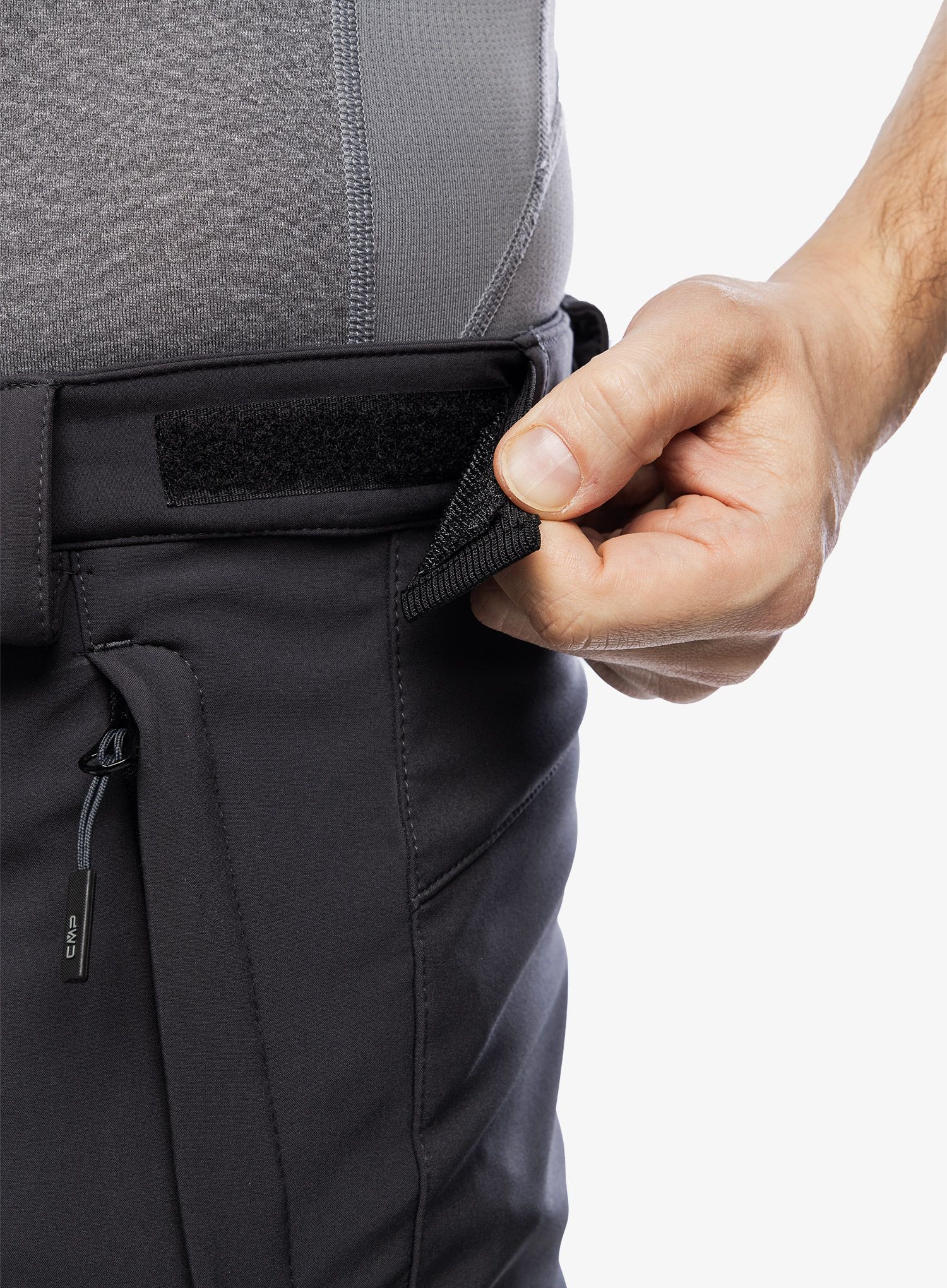 Softshell hlače CMP Long Pant Fate - antracite