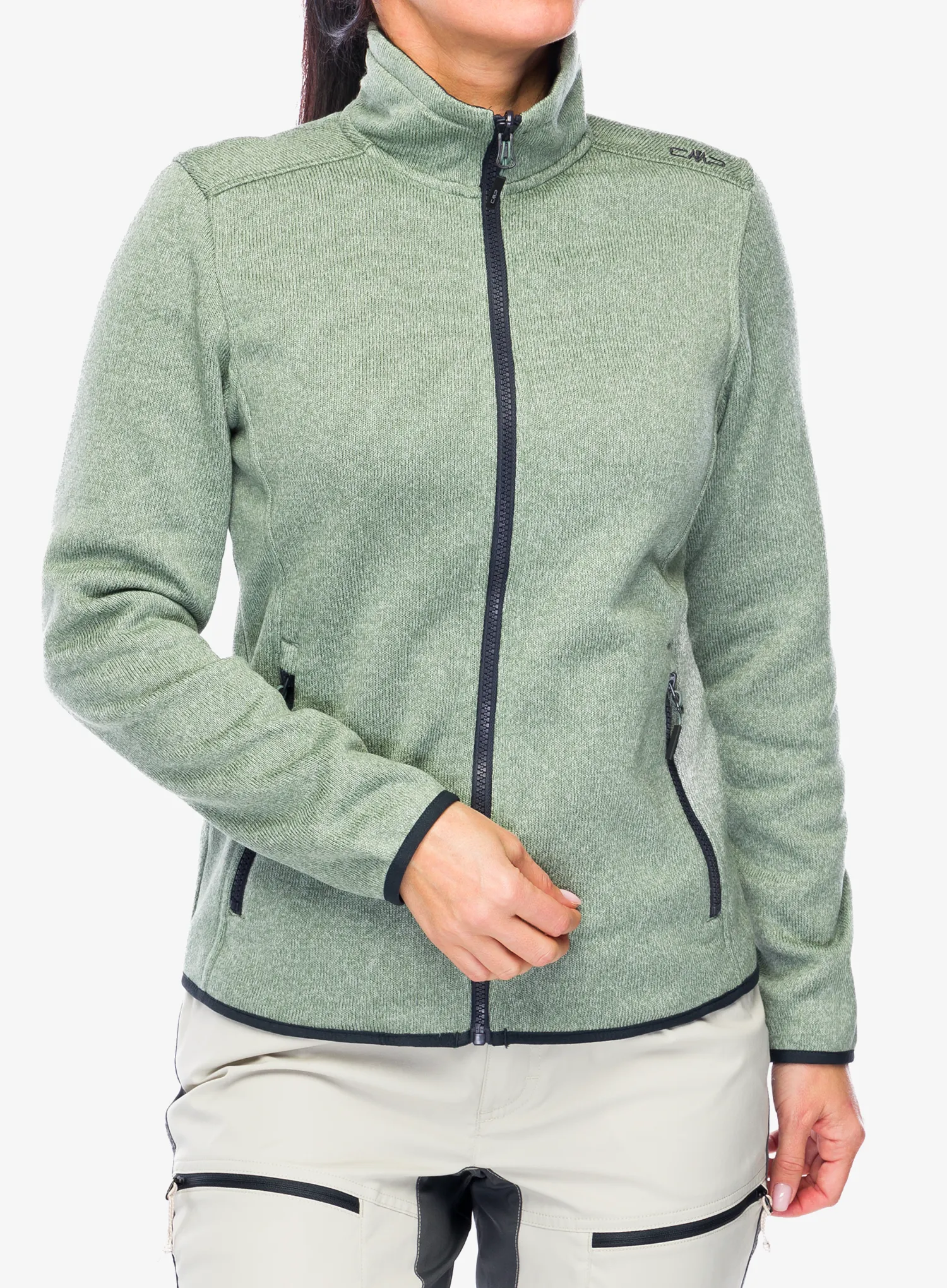 Ženska jakna 3v1 CMP Page Jacket Zip Hood Detachble Inn.Jacket - mineral