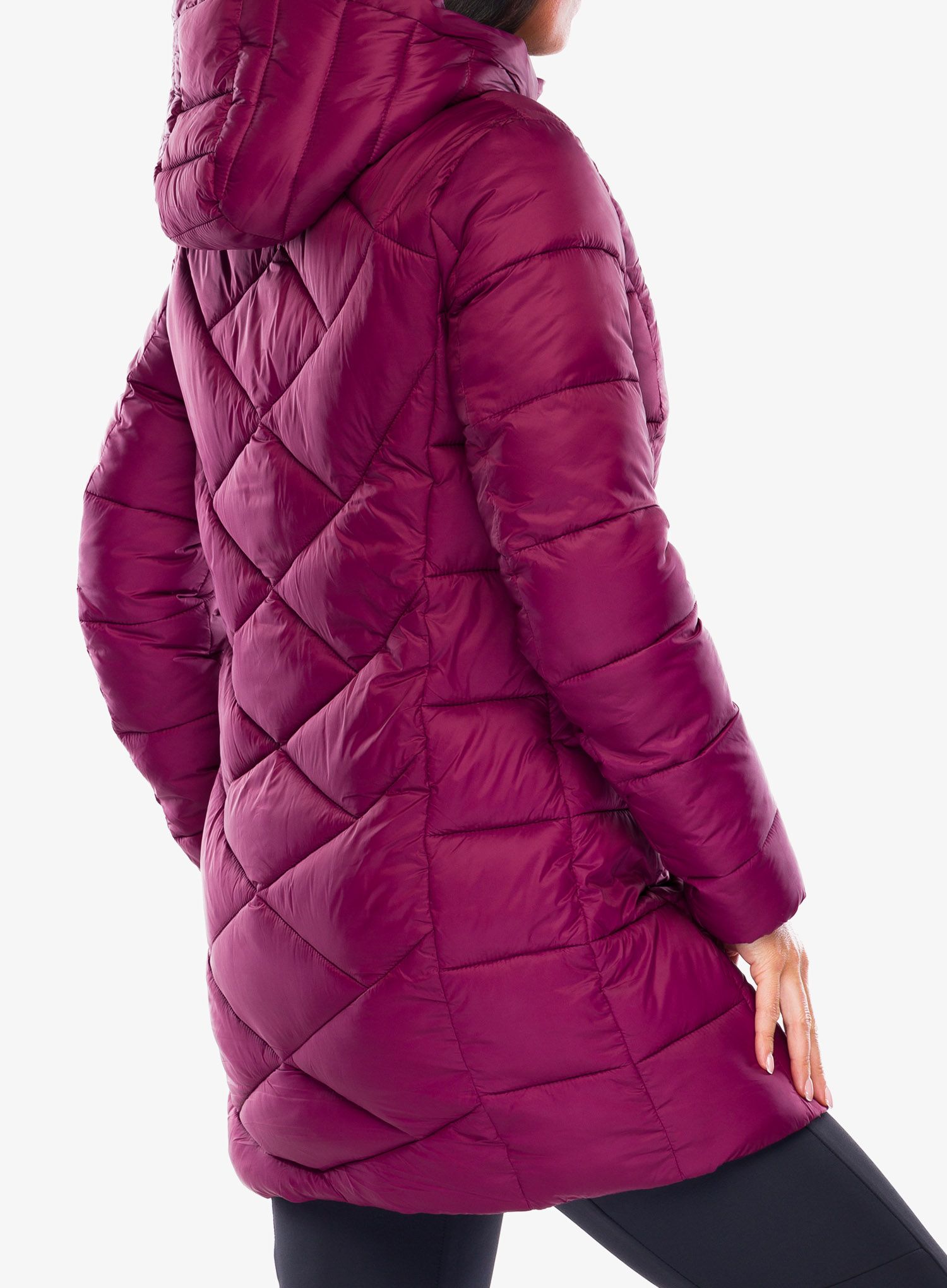 Ženski plašč CMP Pensa Parka Snaps Hood - rubino