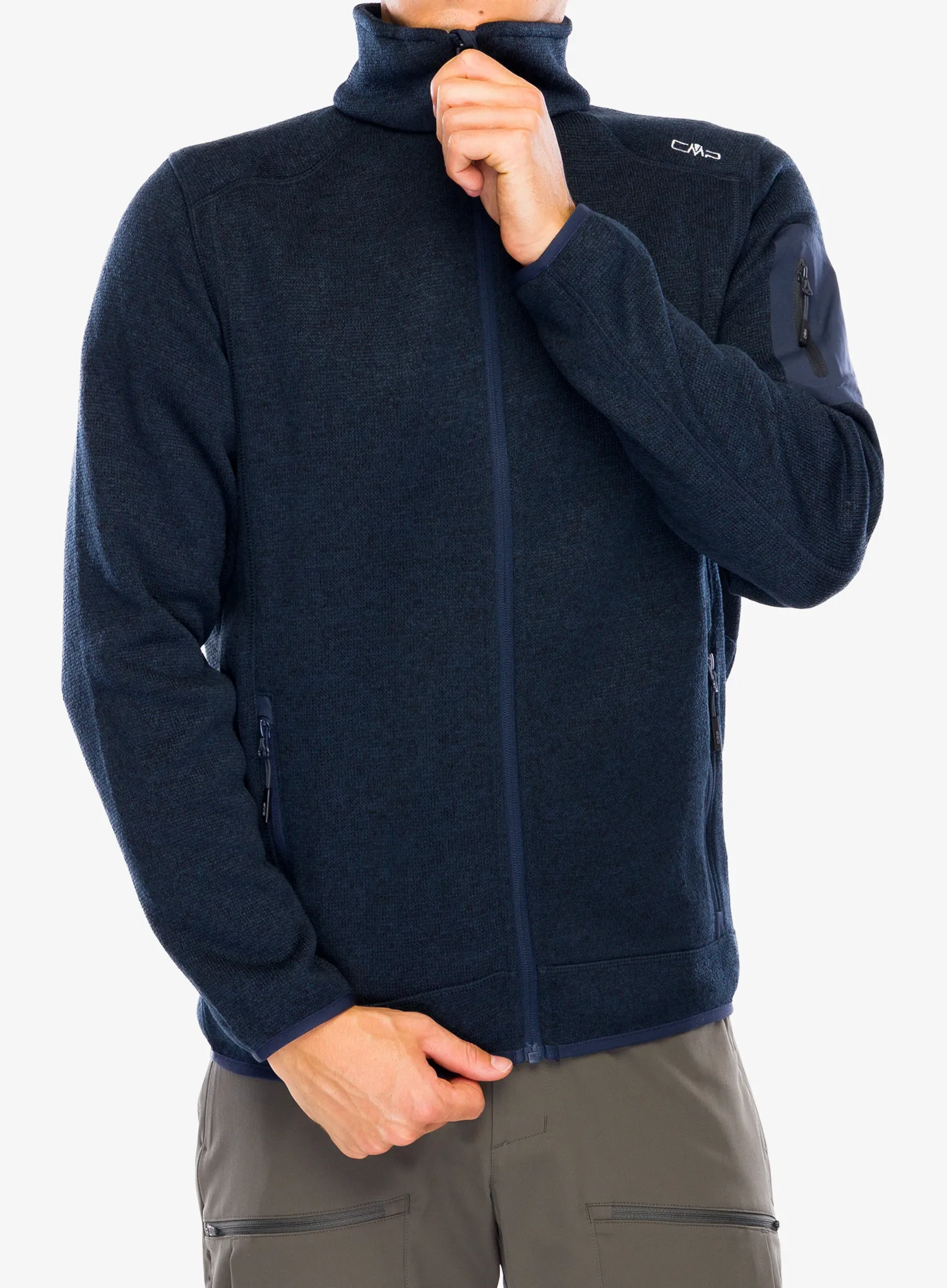 Flis CMP Perl Jacket Knitted - b.blue/antracite