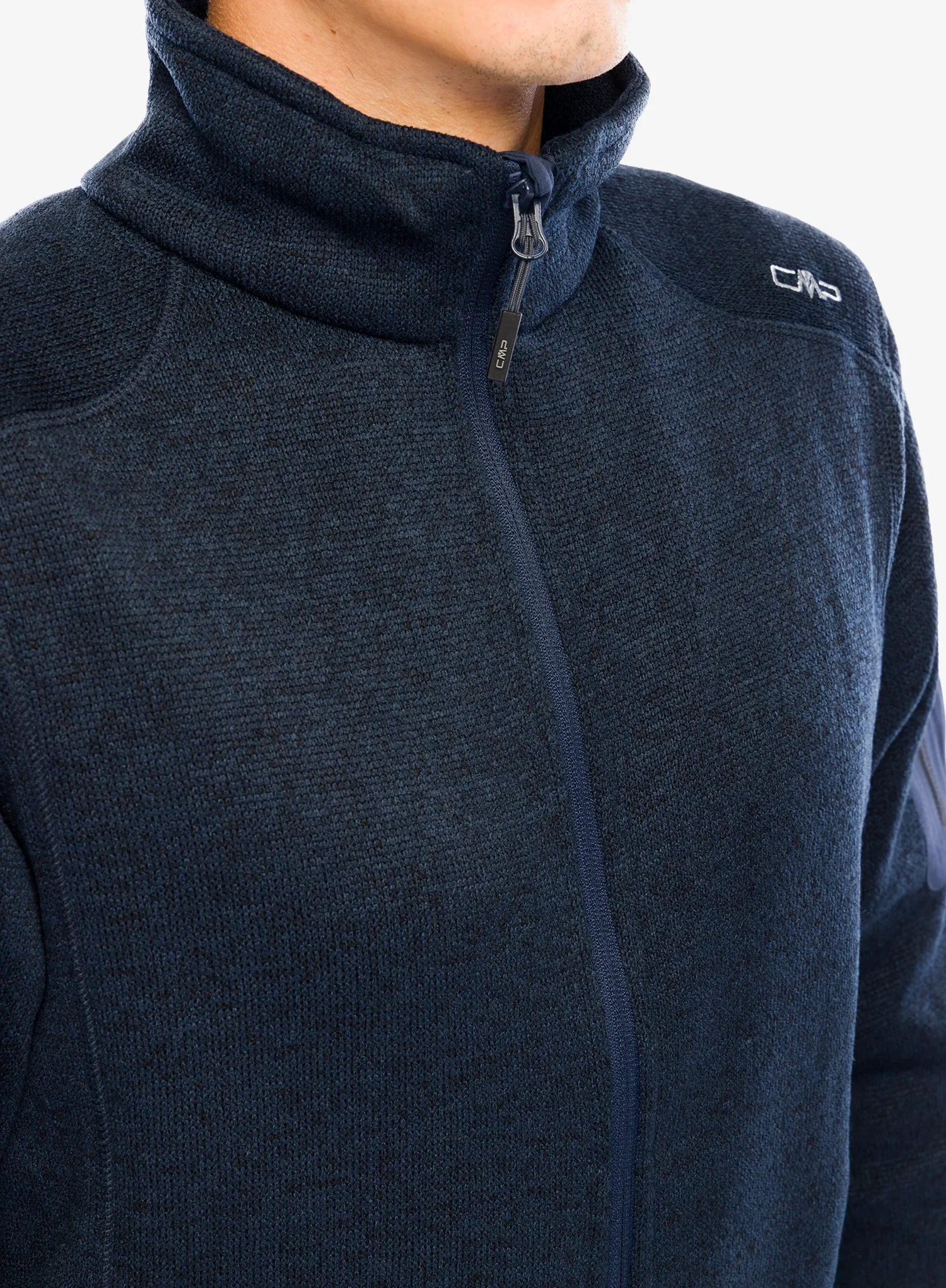 Flis CMP Perl Jacket Knitted - b.blue/antracite
