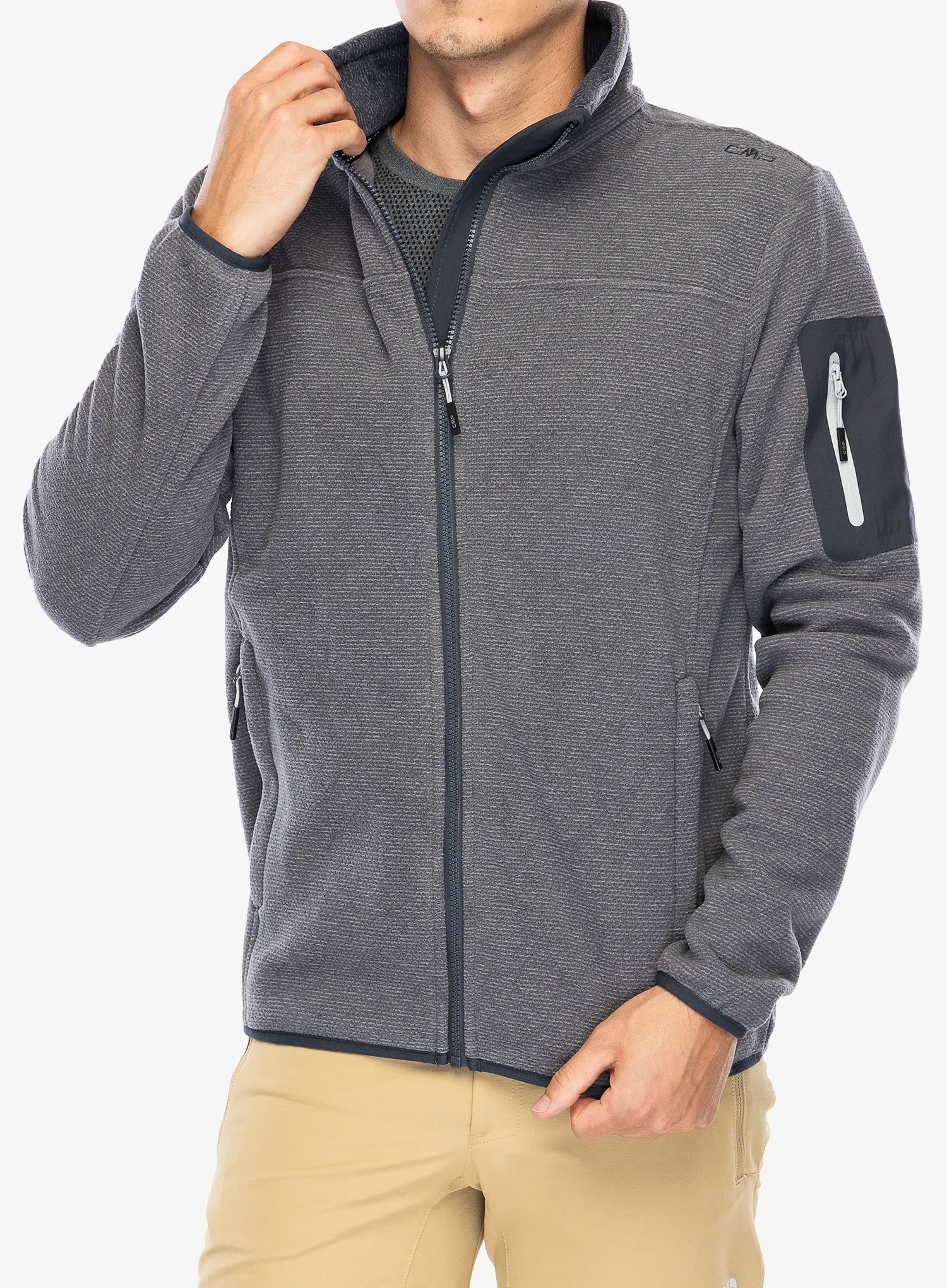 Flis CMP Perry Jacket - grey/titanio