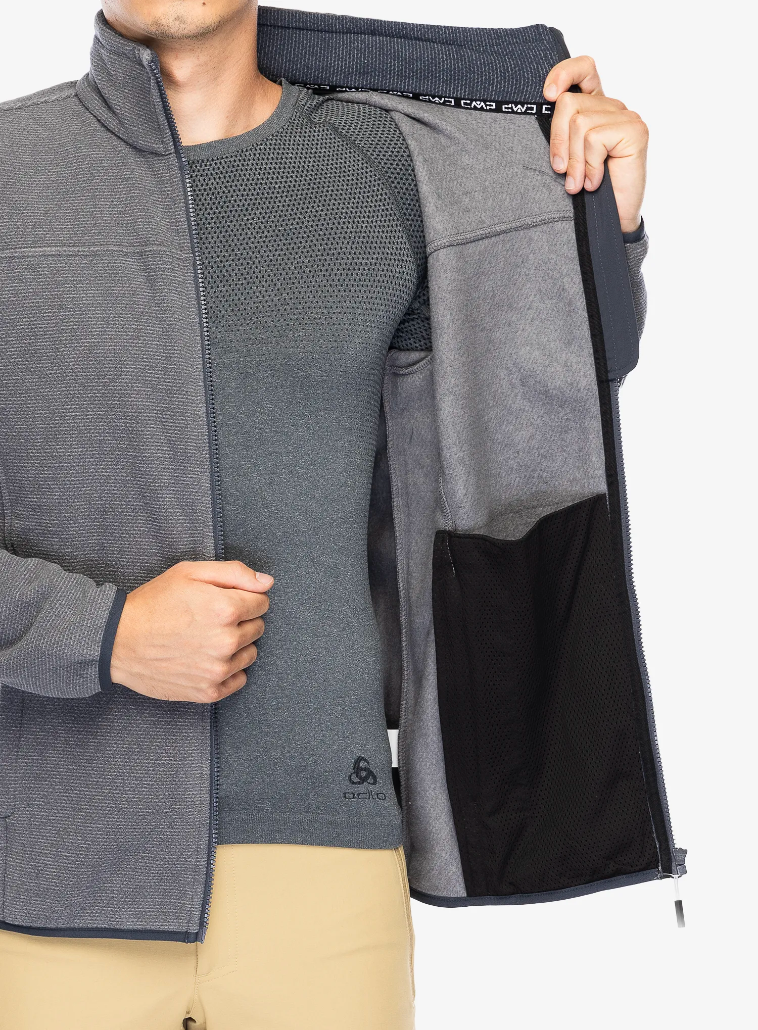 Flis CMP Perry Jacket - grey/titanio