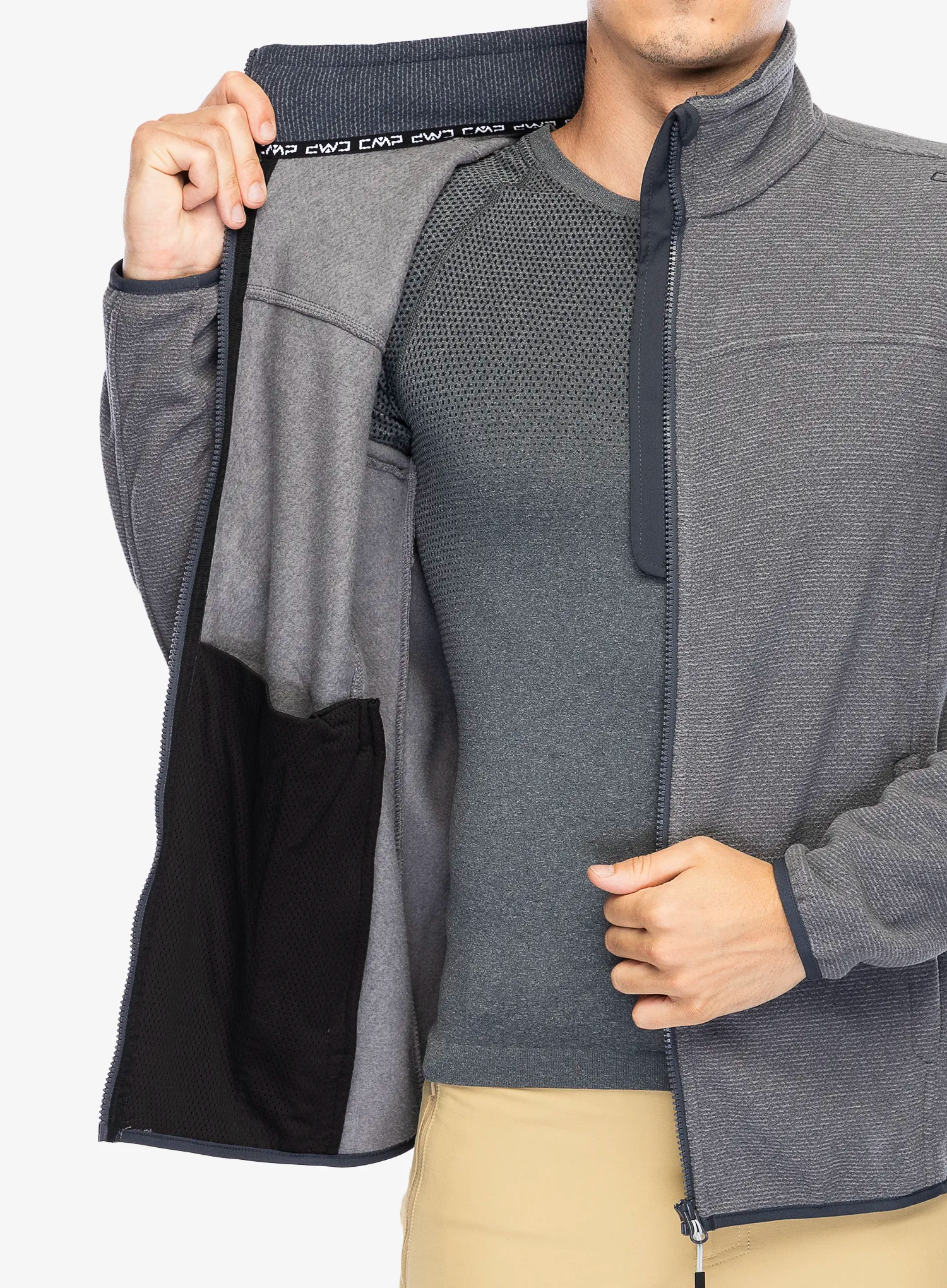 Flis CMP Perry Jacket - grey/titanio