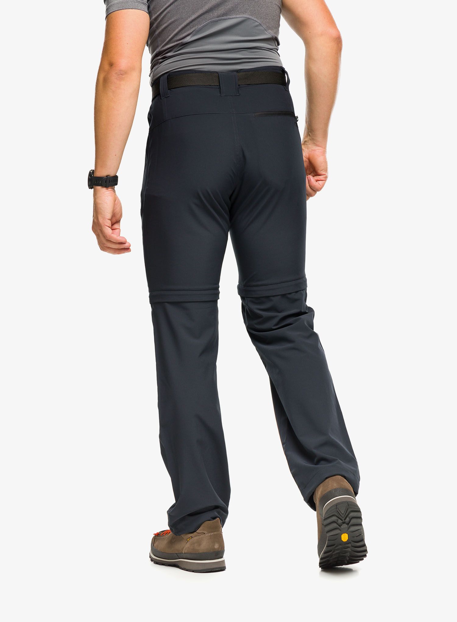 Hlače CMP Rule Zip Off Pant Stretch Polyester - antracite