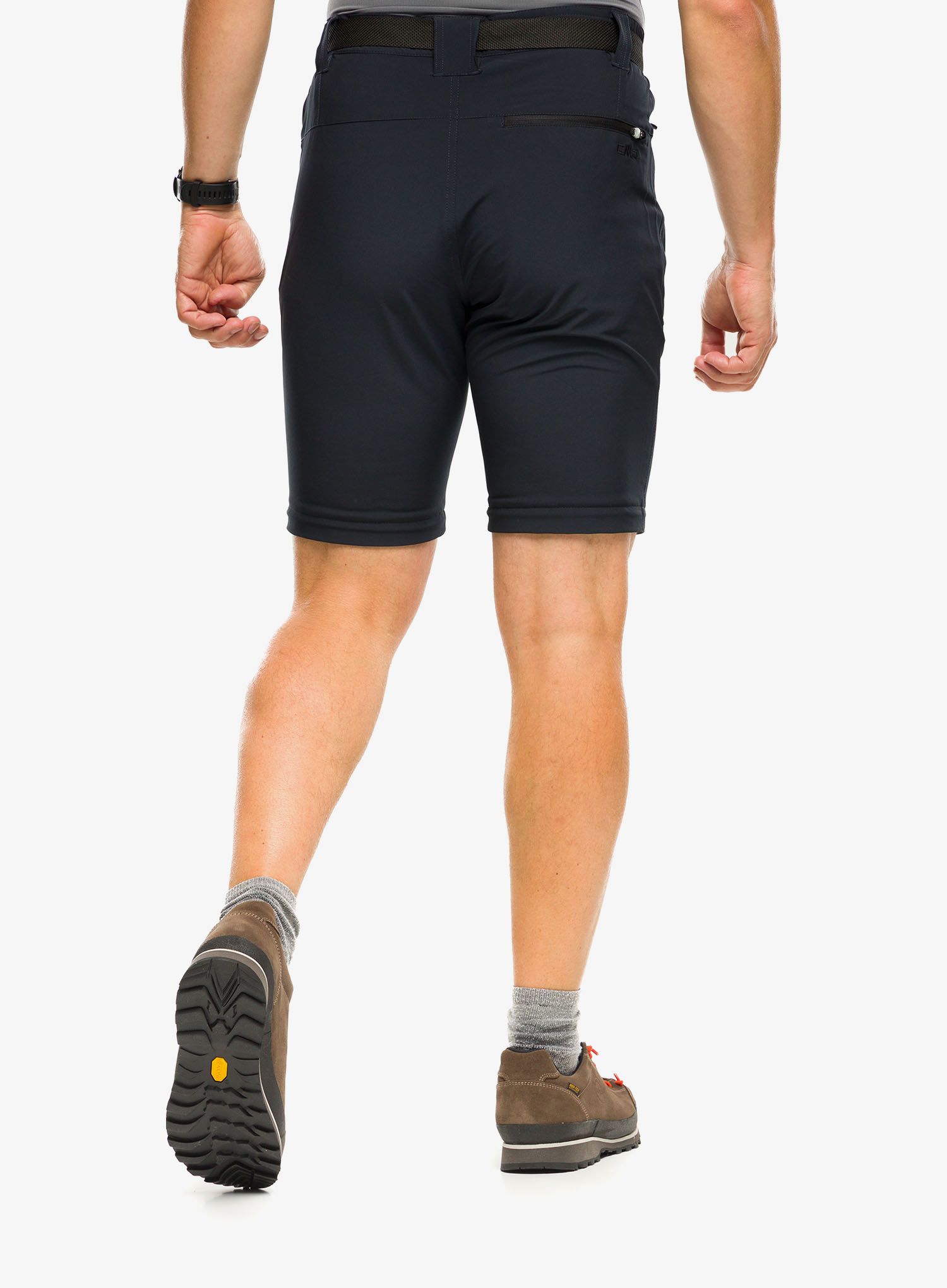 Hlače CMP Rule Zip Off Pant Stretch Polyester - antracite