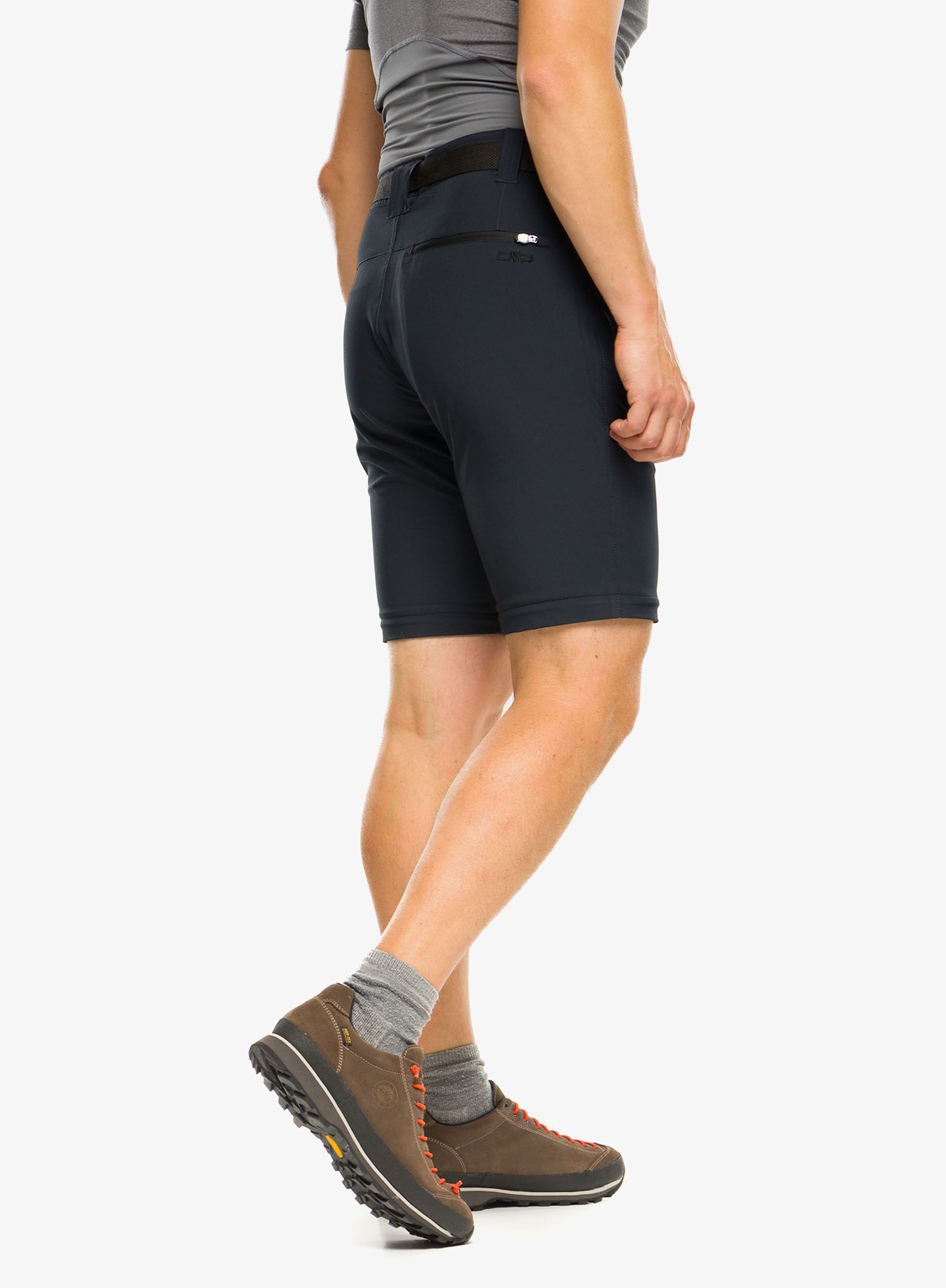 Hlače CMP Rule Zip Off Pant Stretch Polyester - antracite