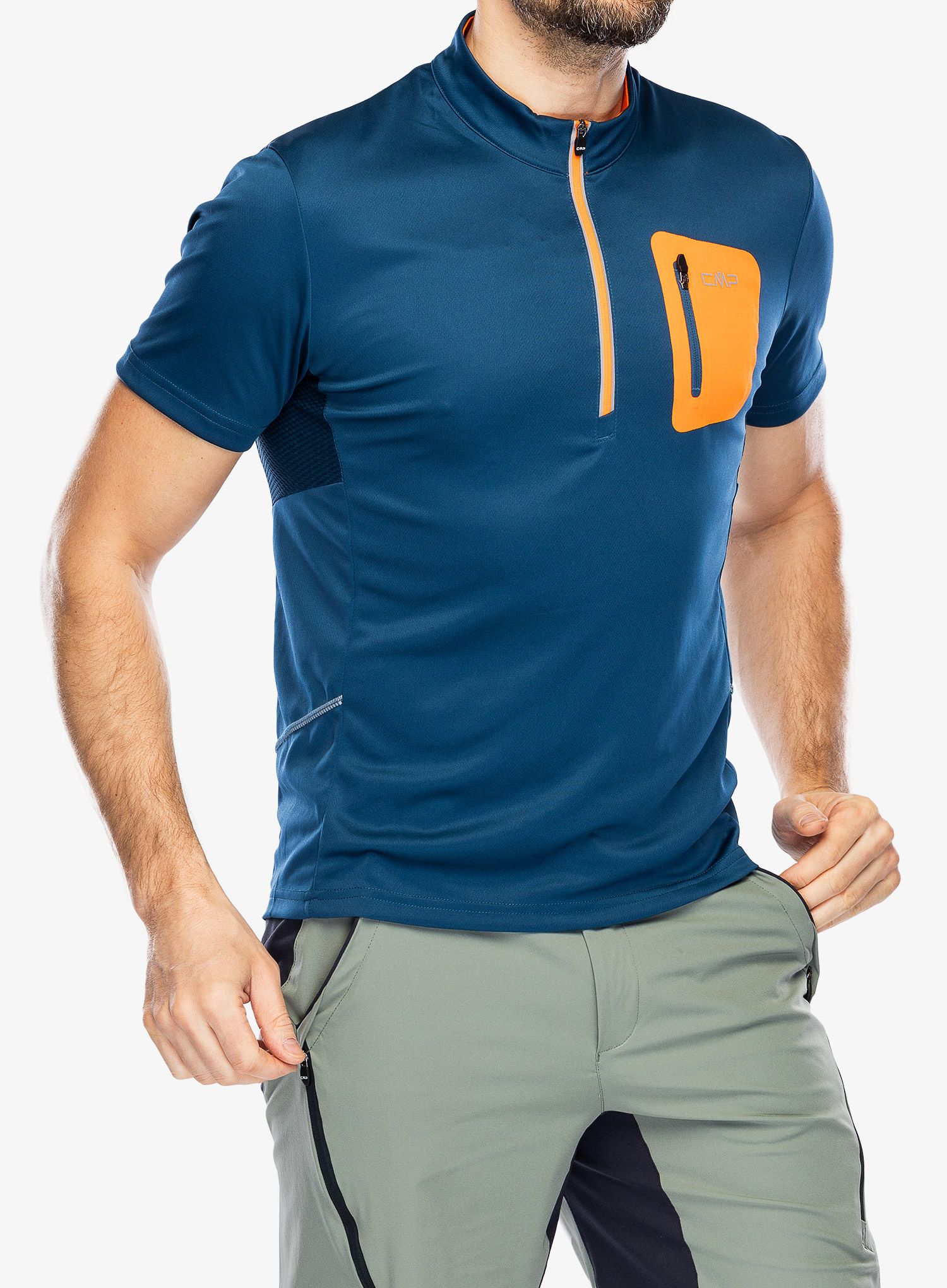 Kolesarska majica CMP Stan Freebike T-Shirt - bluesteel