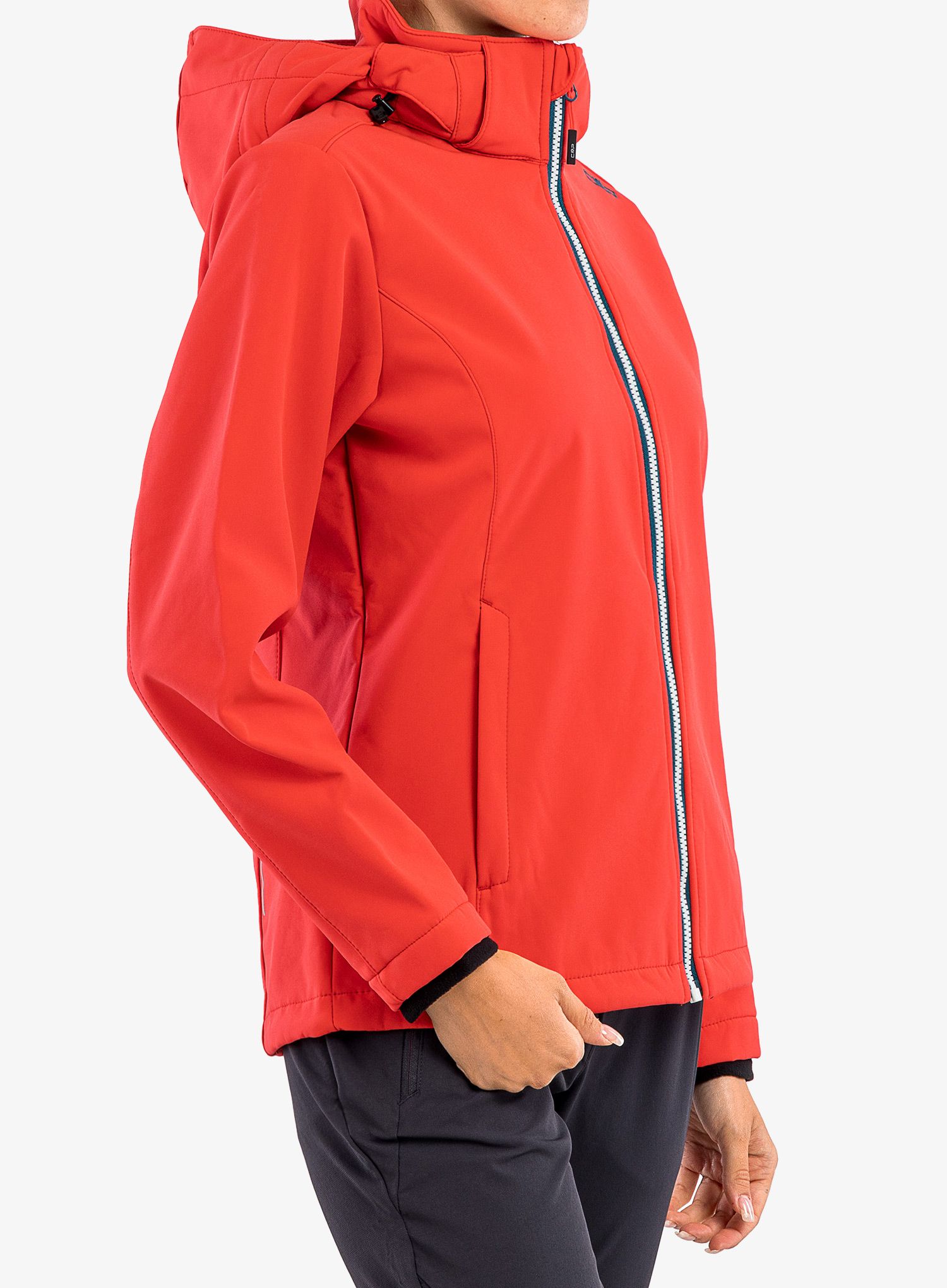 Ženska softshell jakna CMP Terra Jacket Zip Hood - campari