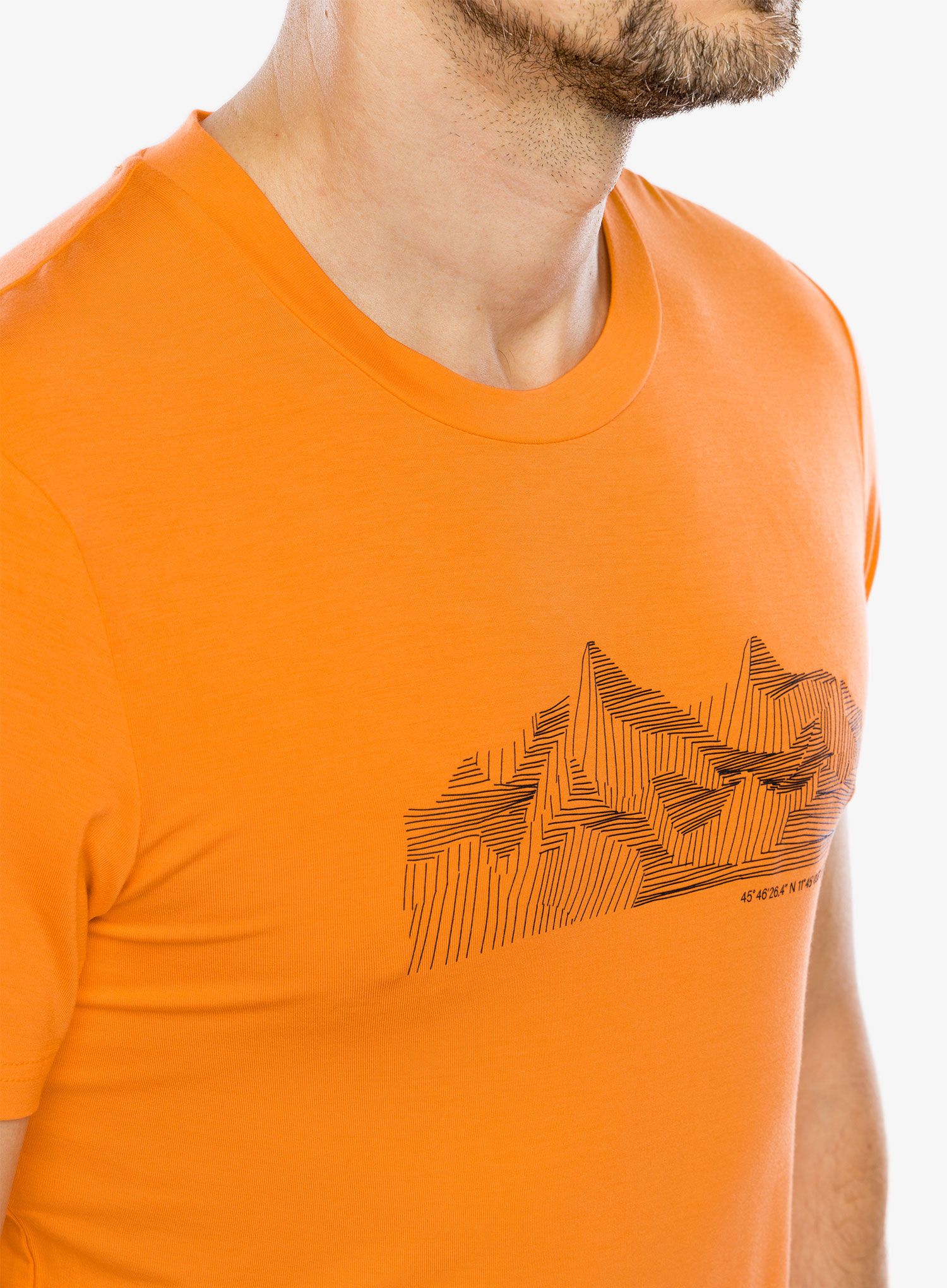 Majica s potiskom CMP Verte T-Shirt Bamboo Jersey - flame/antracite