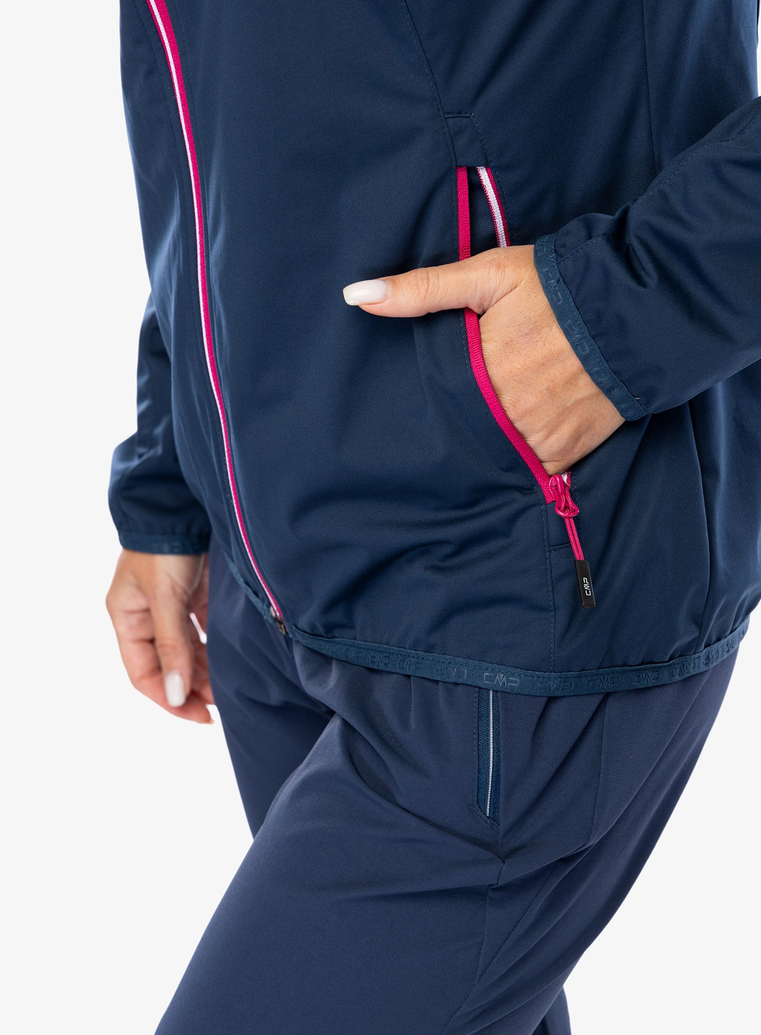 Ženska jakna CMP Vicky Jacket Fix Hood - blue