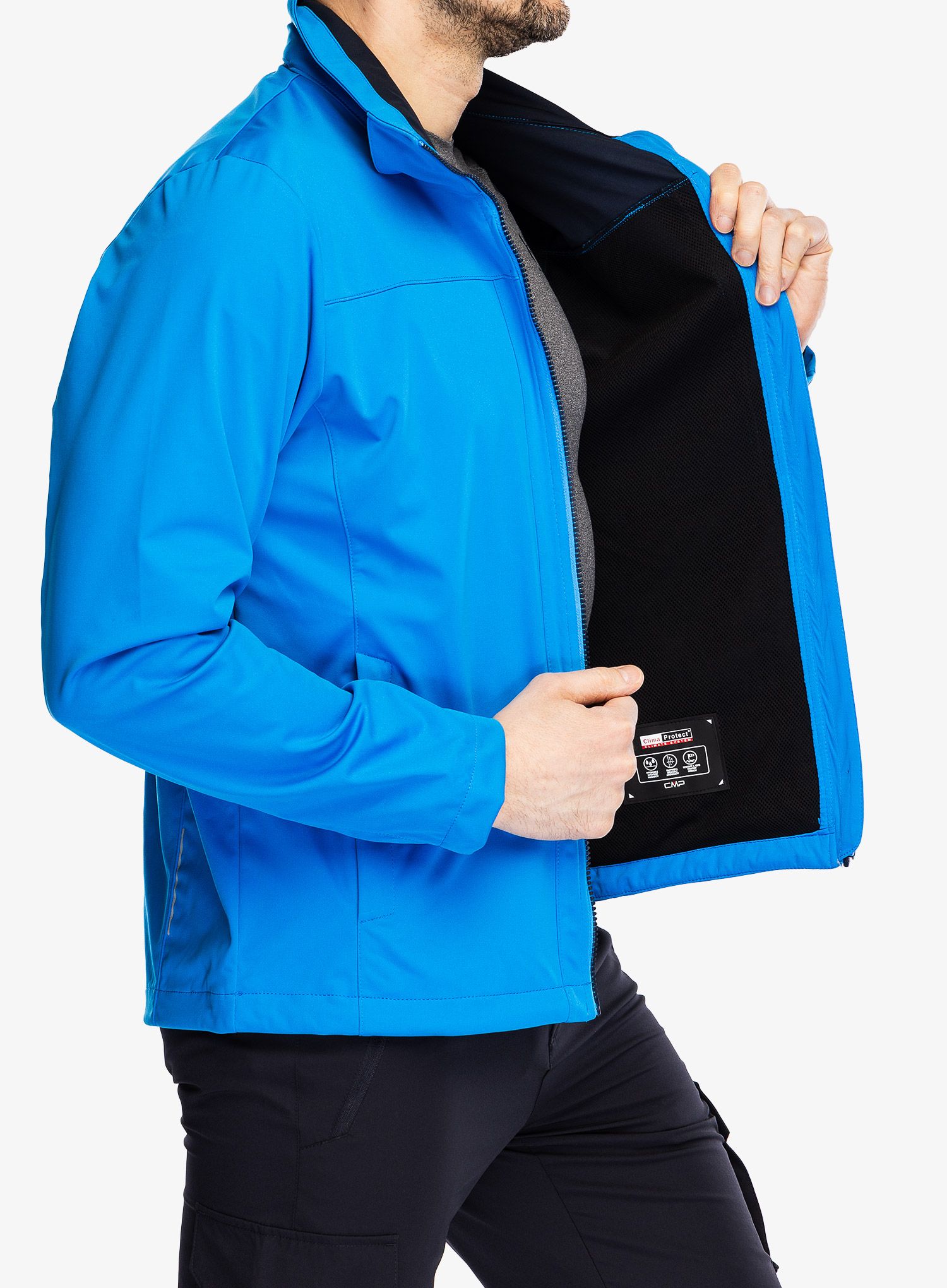 Softshell CMP Vidal Zip Hood Jacket - river