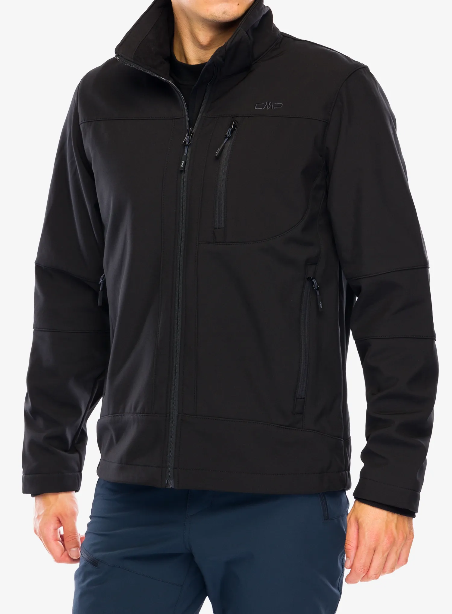 Softshell jakna CMP Vivo Jacket Zip Hood - nero
