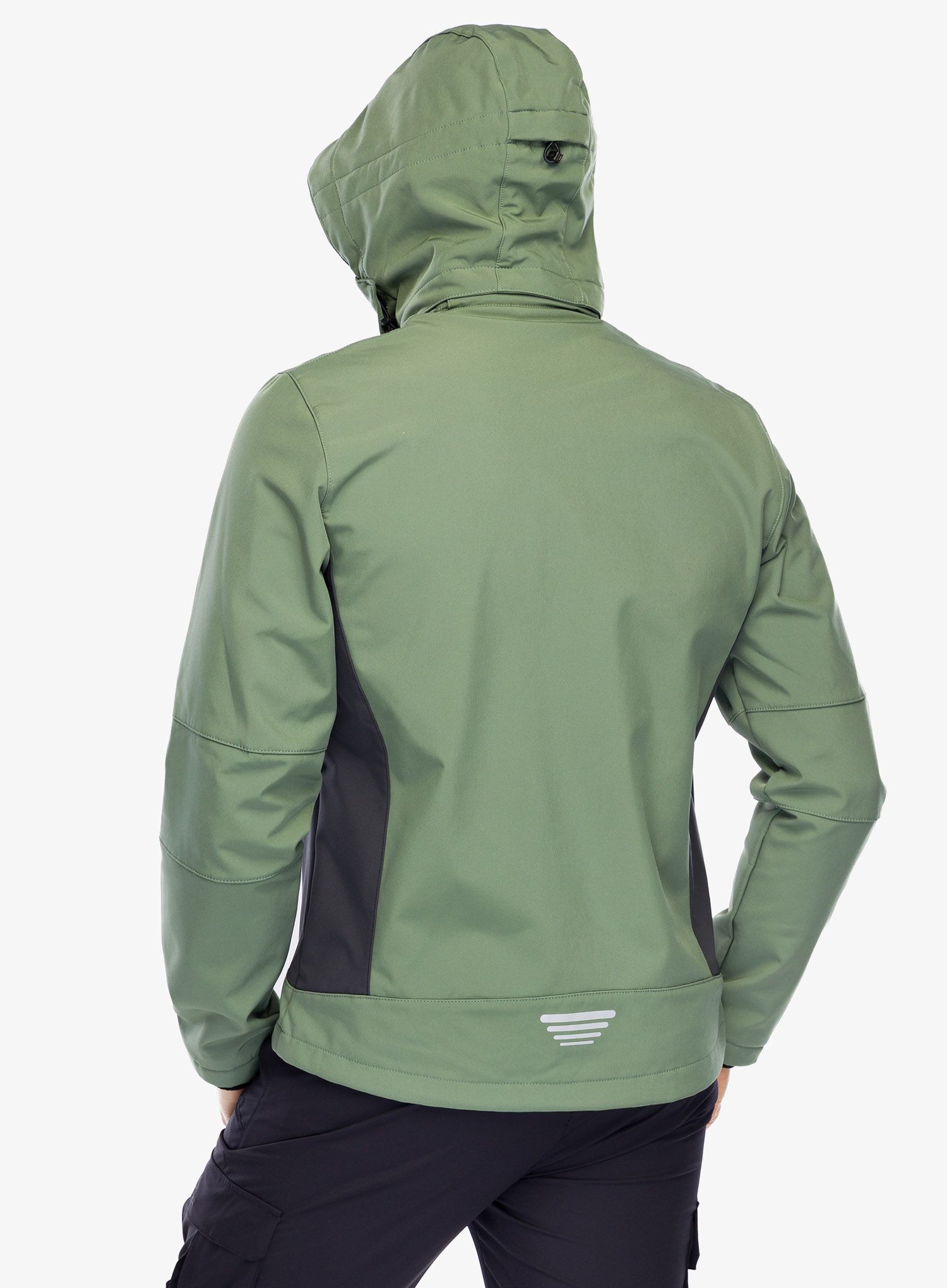 Softshell CMP Vivo Jacket Zip Hood - salvia