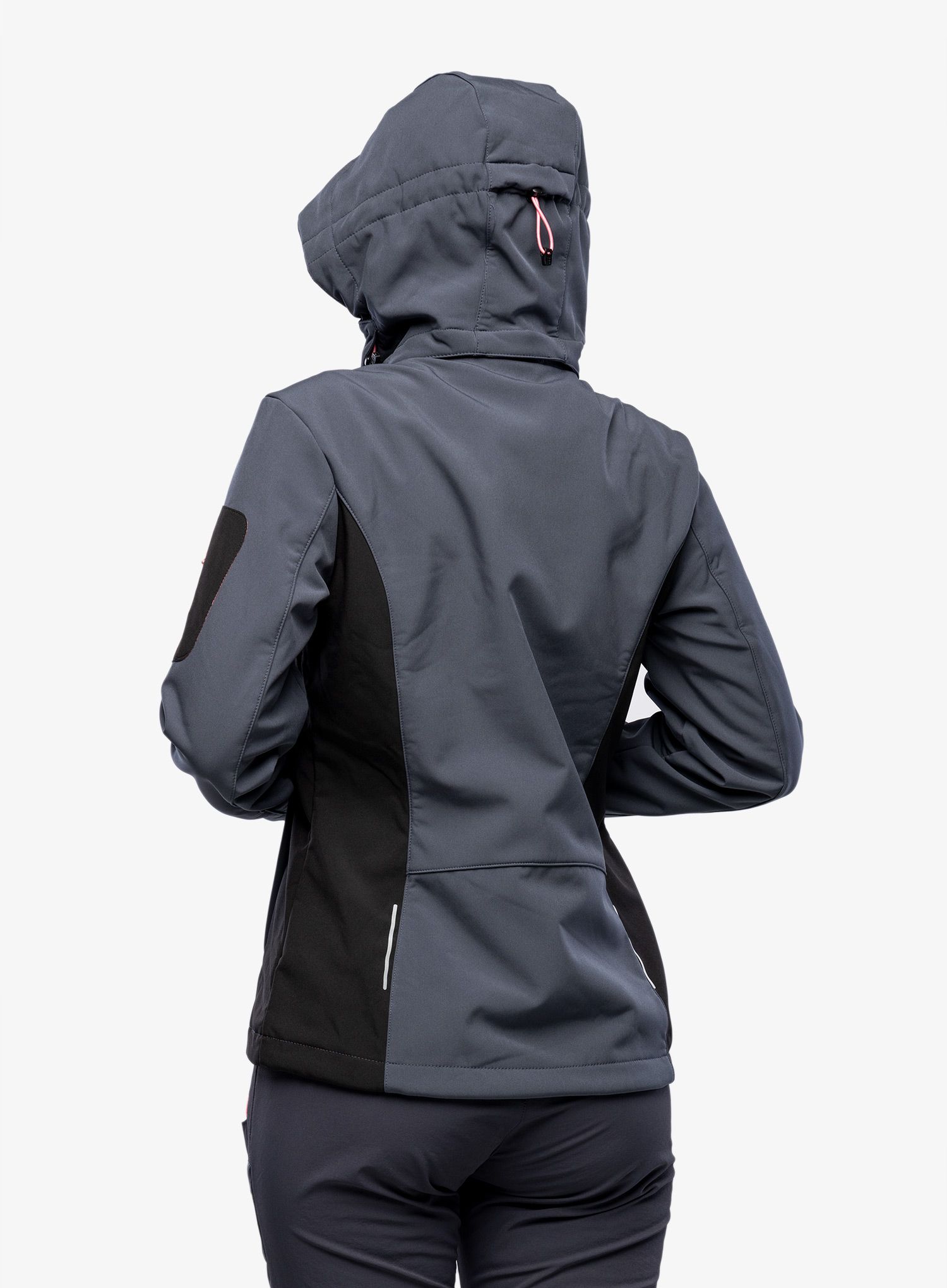 Ženska jakna CMP Wilma Jacket Zip Hood - titanio/nero