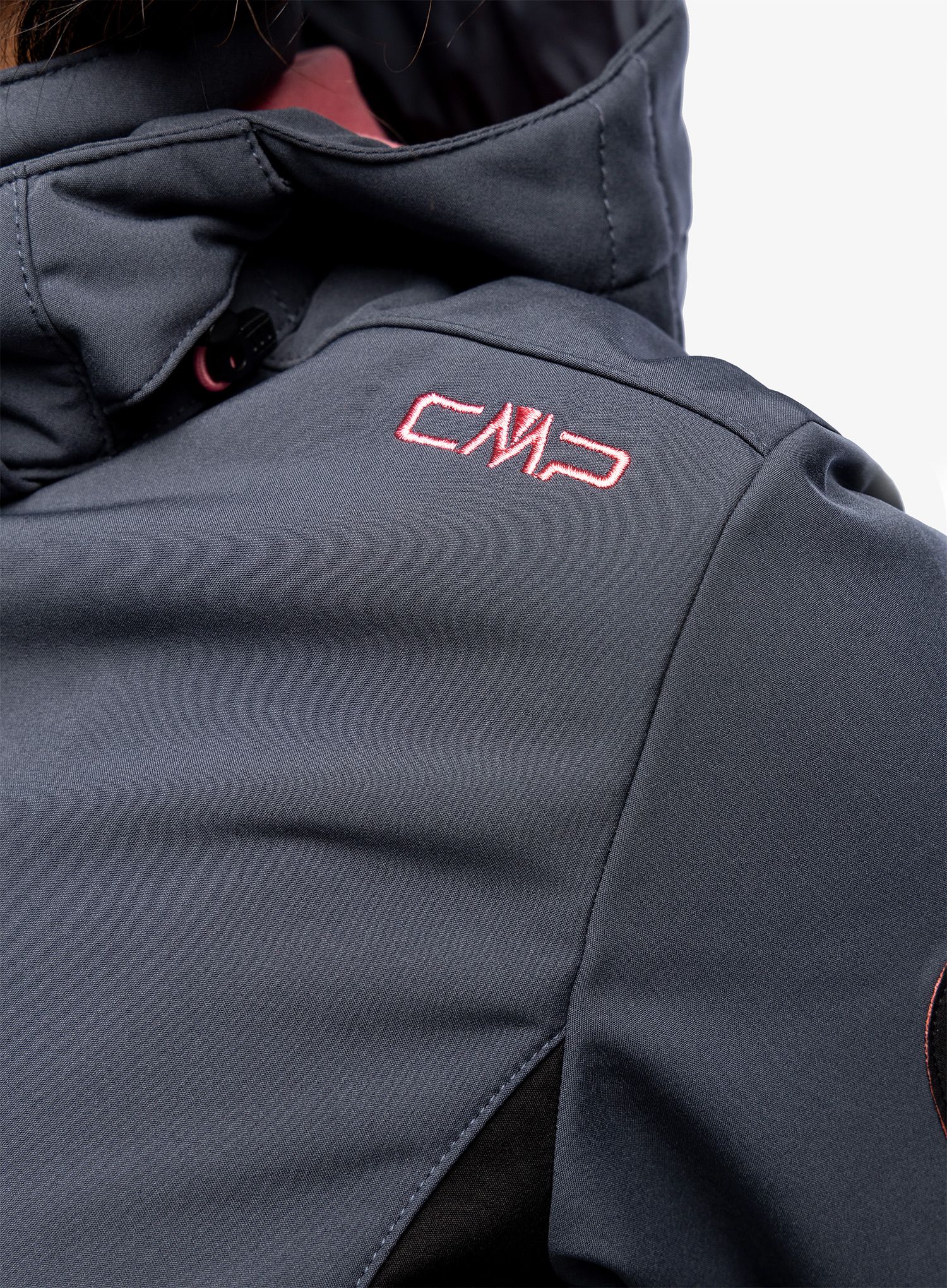 Ženska jakna CMP Wilma Jacket Zip Hood - titanio/nero