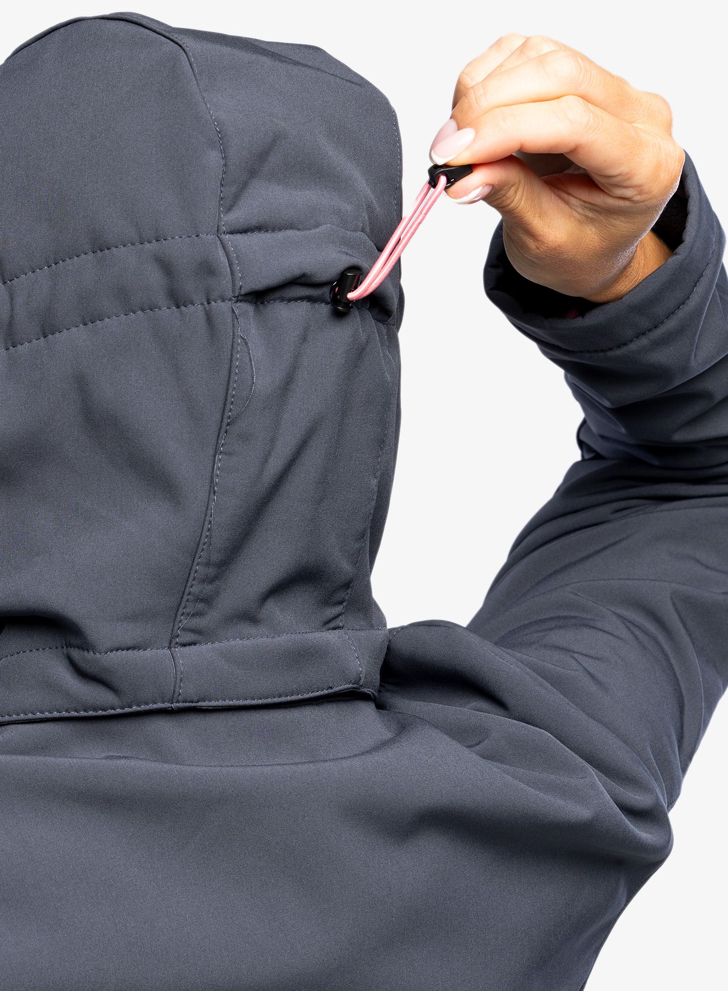 Ženska jakna CMP Wilma Jacket Zip Hood - titanio/nero