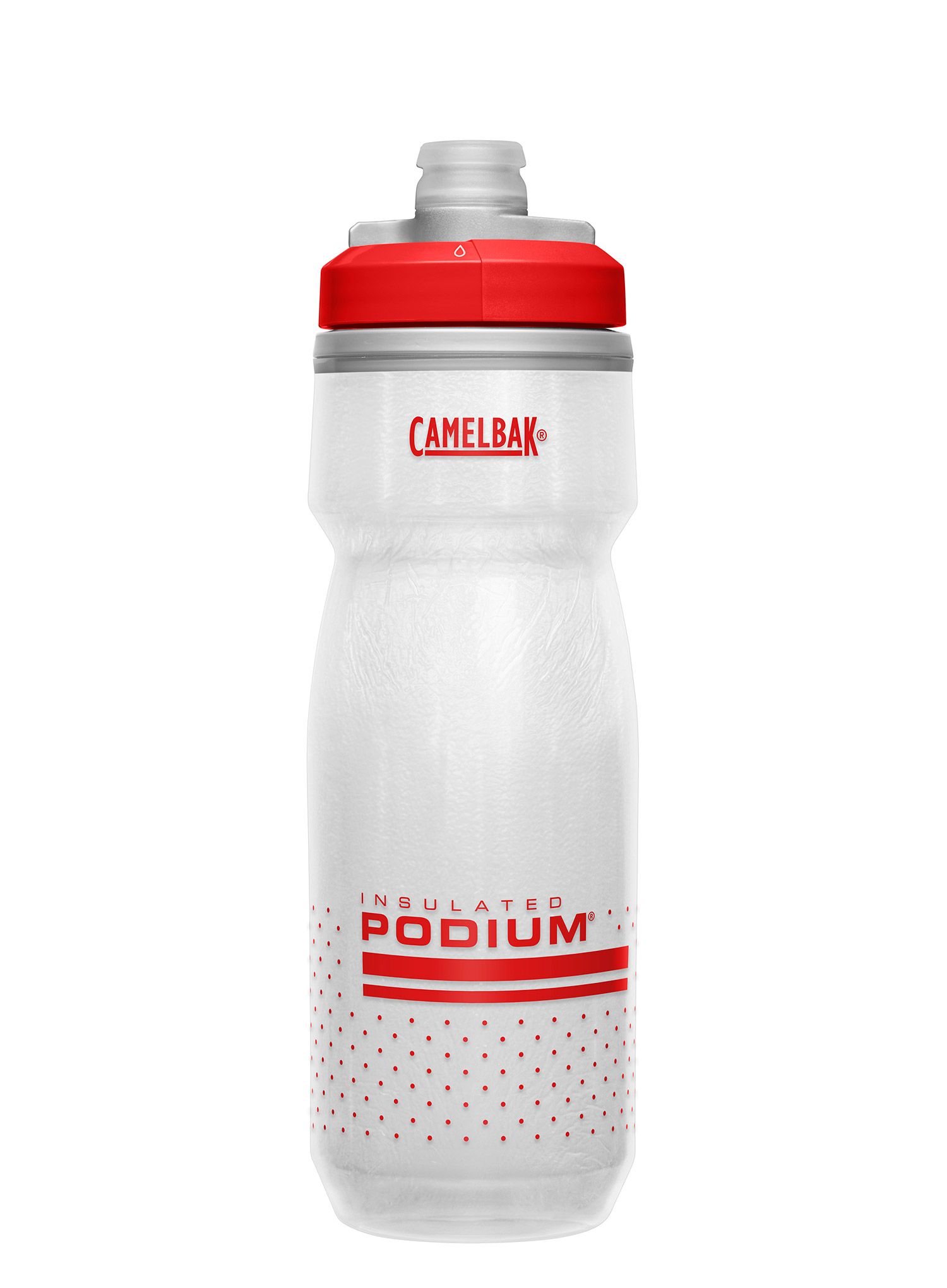 Kolesarski bidon CamelBak Podium Chill 620 ml - fiery red/white