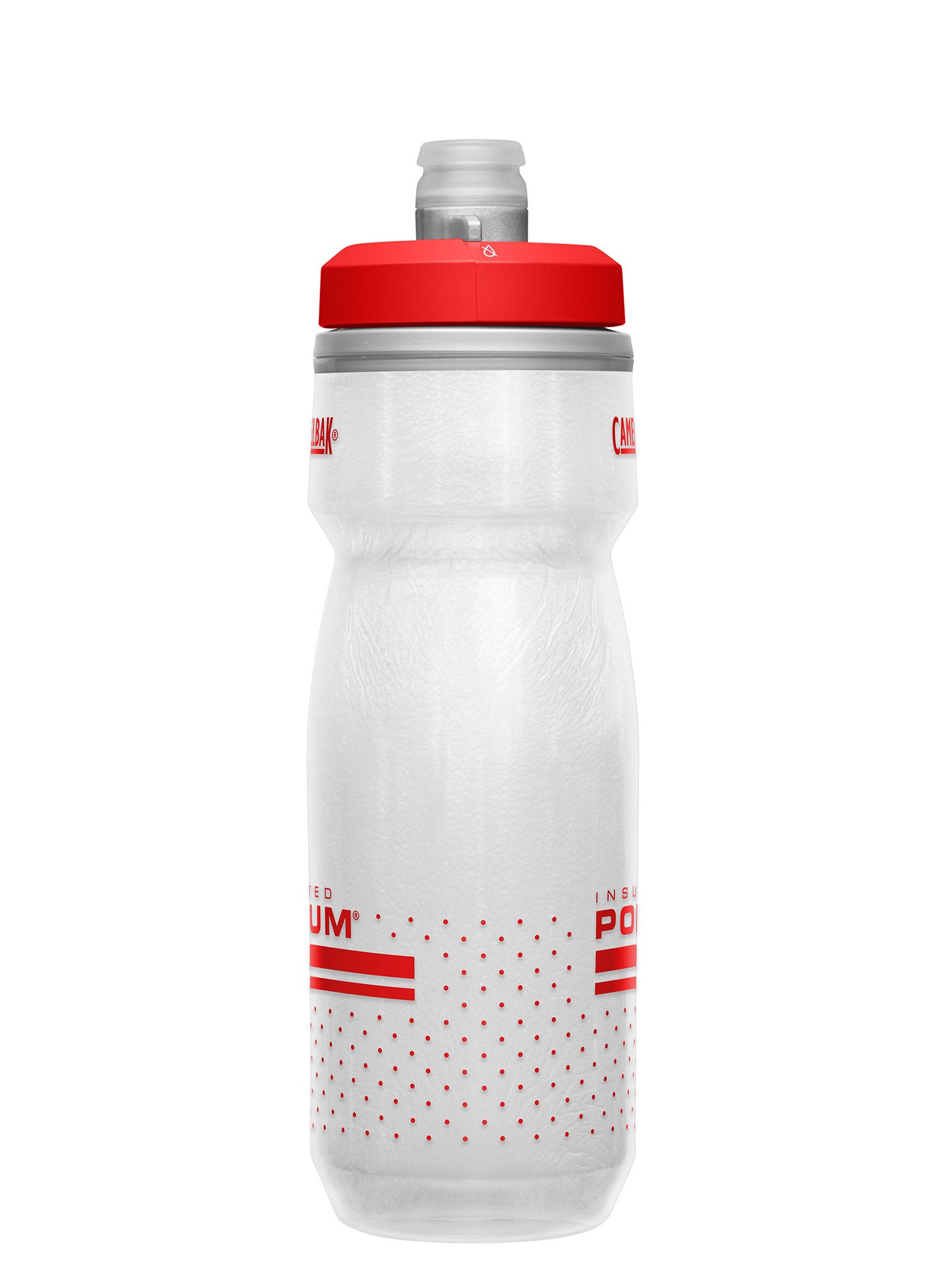 Kolesarski bidon CamelBak Podium Chill 620 ml - fiery red/white