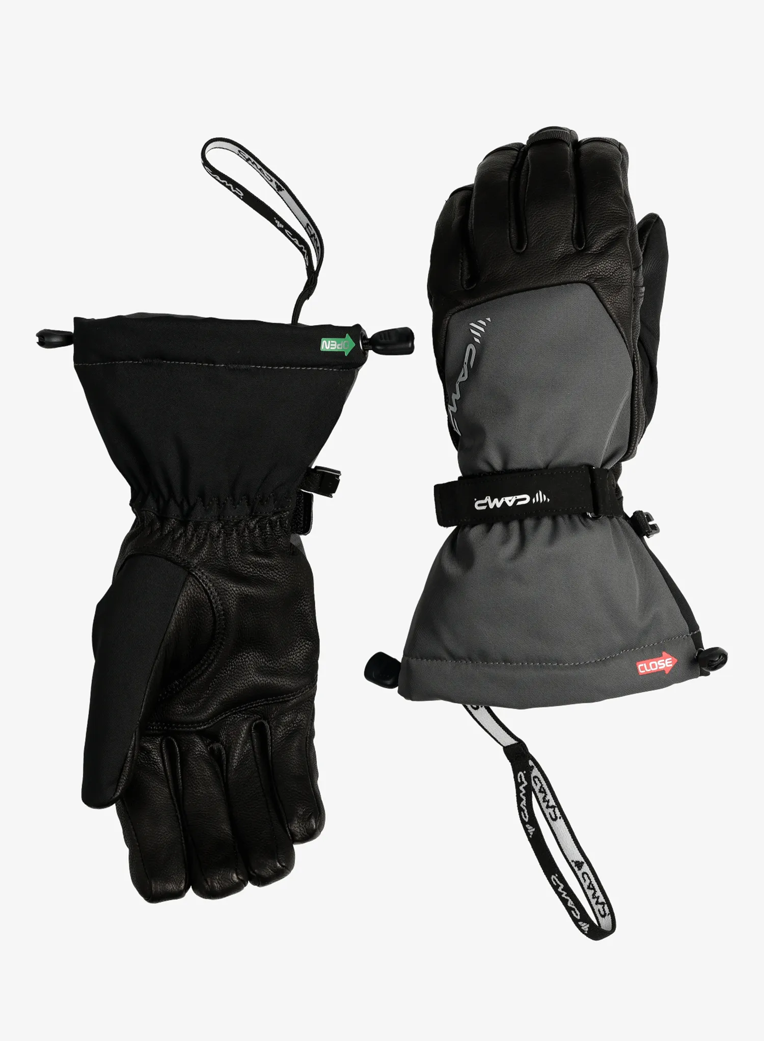 Rokavice Camp Geko Alpine - black/grey